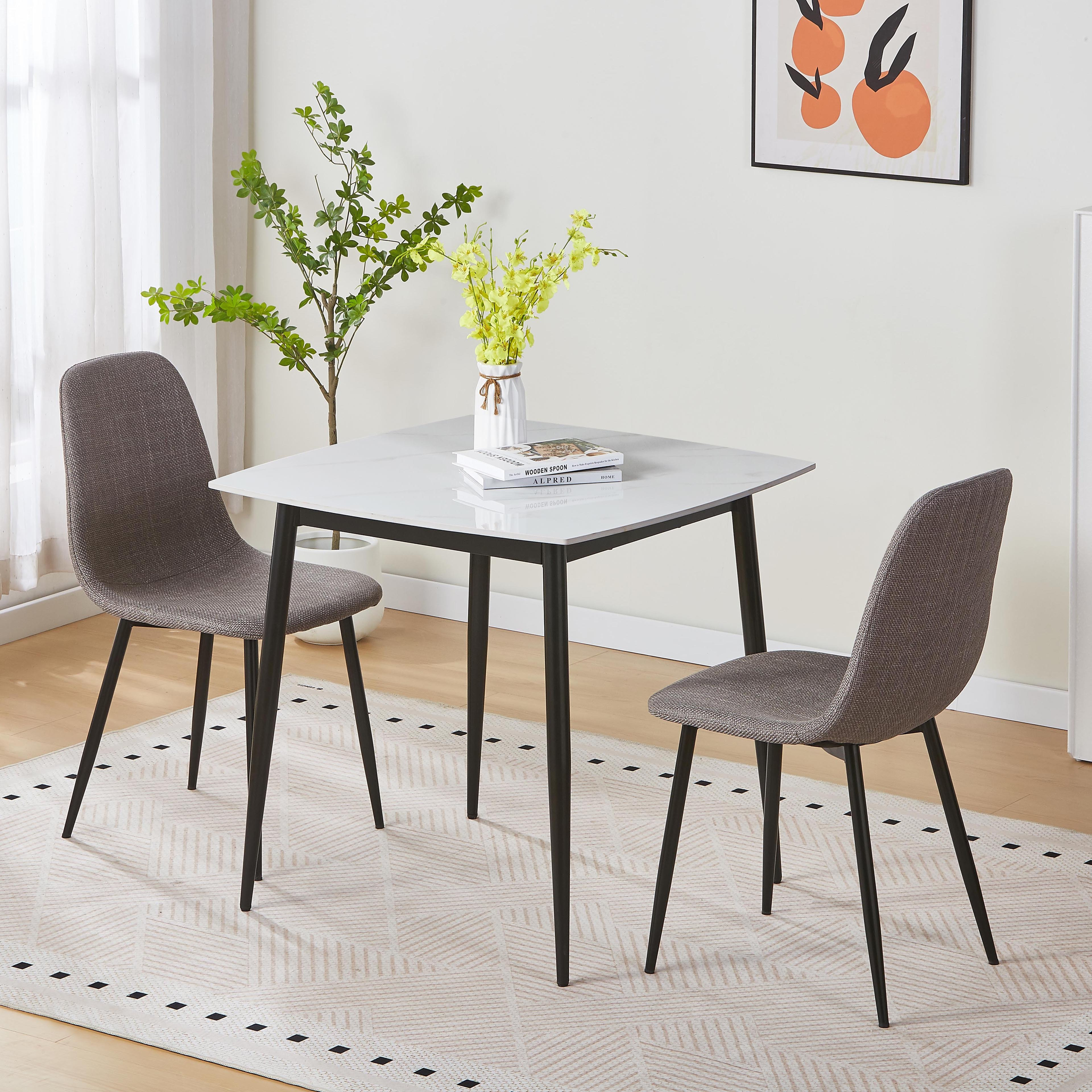 Movo Roma Star 2-Seater Sintered Stone Dining Table Set-hbxfurniture-diningtablesandsets-diningsets-twoseater-image-1