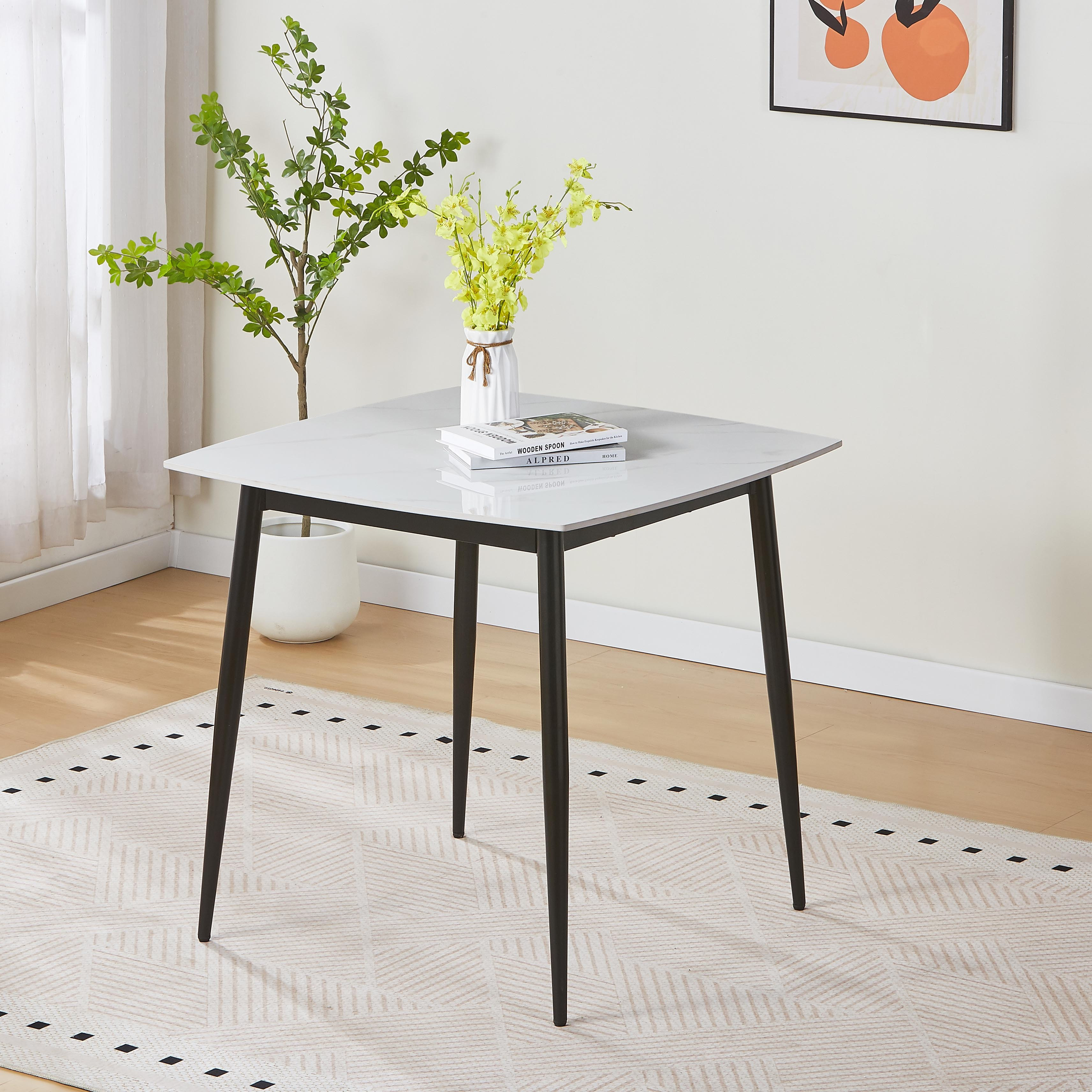 Movo Roma Star 2-Seater Sintered Stone Dining Table Set-hbxfurniture-diningtablesandsets-diningsets-twoseater-image-2