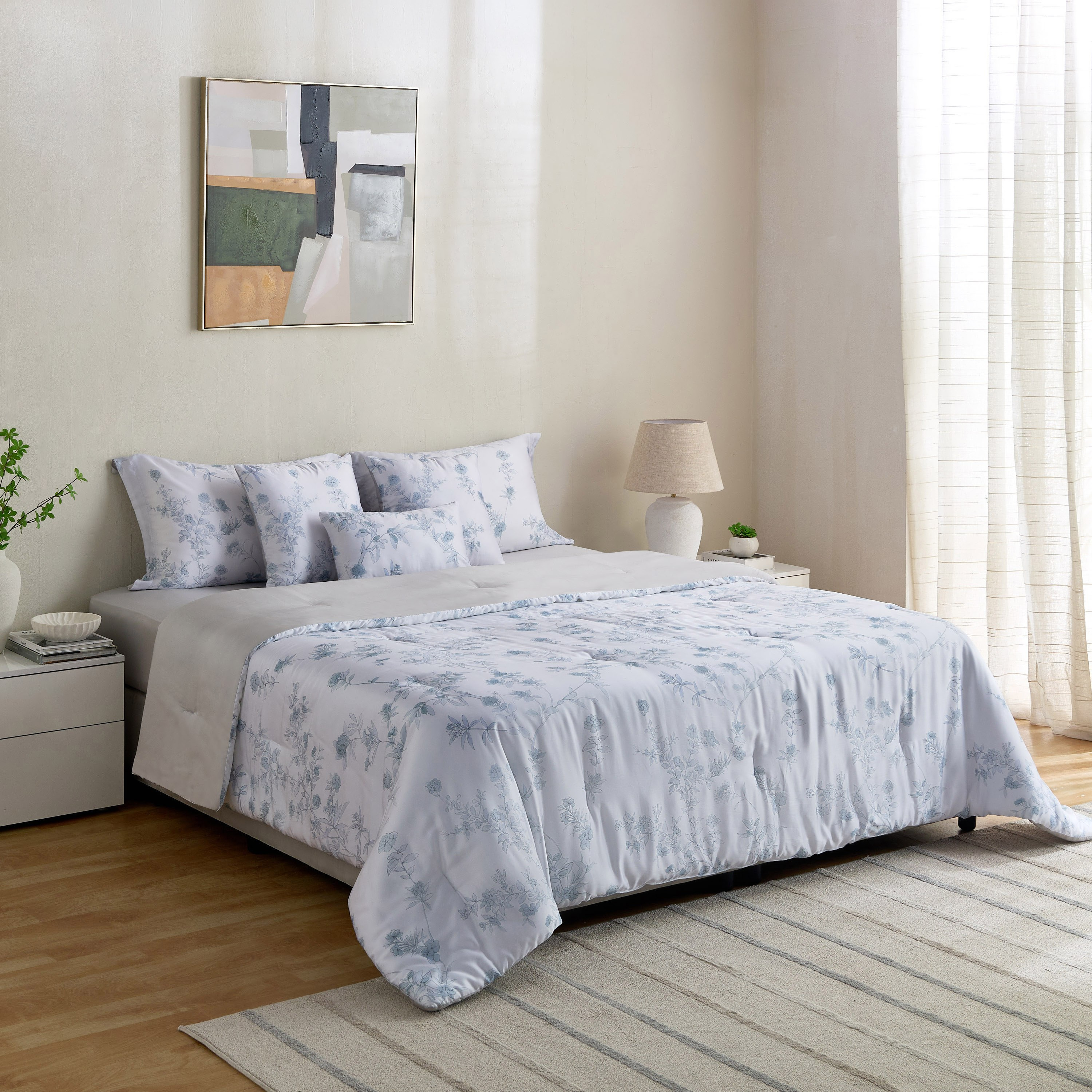 طقم لحاف سوبر كينج تنسل 7 قطع بعدد خيوط 300 مارفيلا من تنسل بليس - 240x260 سم-hbxhomeware-hbxbedroom-image-10