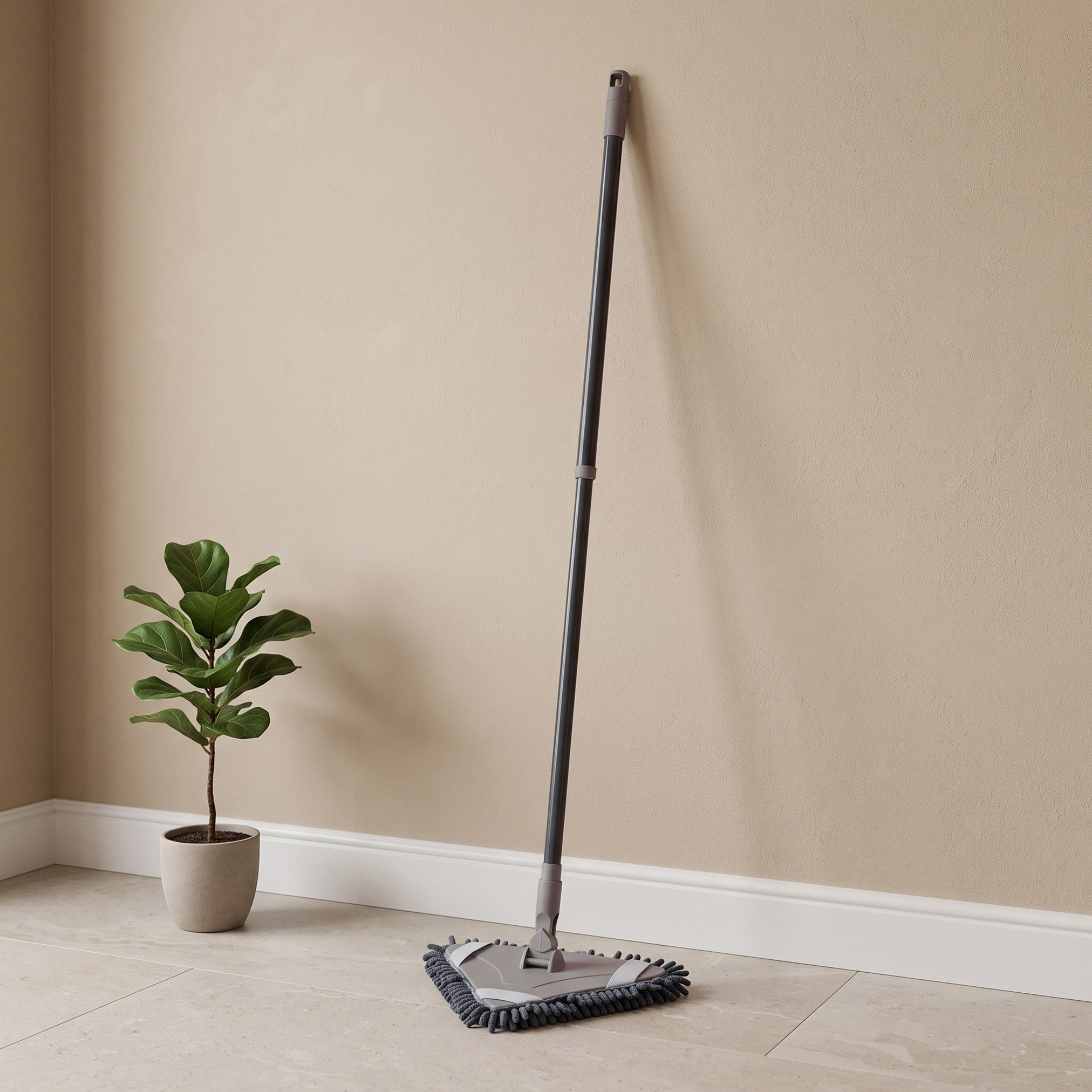 Primo Triangle Head Chenille Mop - 33x33x68 cm-hbxbathroom-laundry-cleaningaccessories-image-1