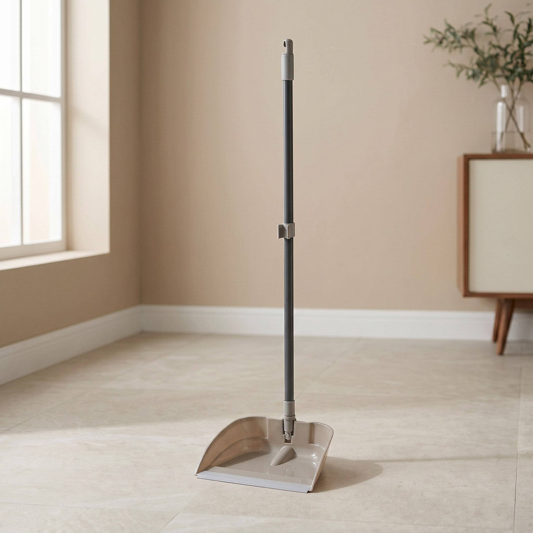 Primo Foldable Dustpan with Floor Brush - 24.5x25x84 cm-hbxbathroom-laundry-cleaningaccessories-image-4