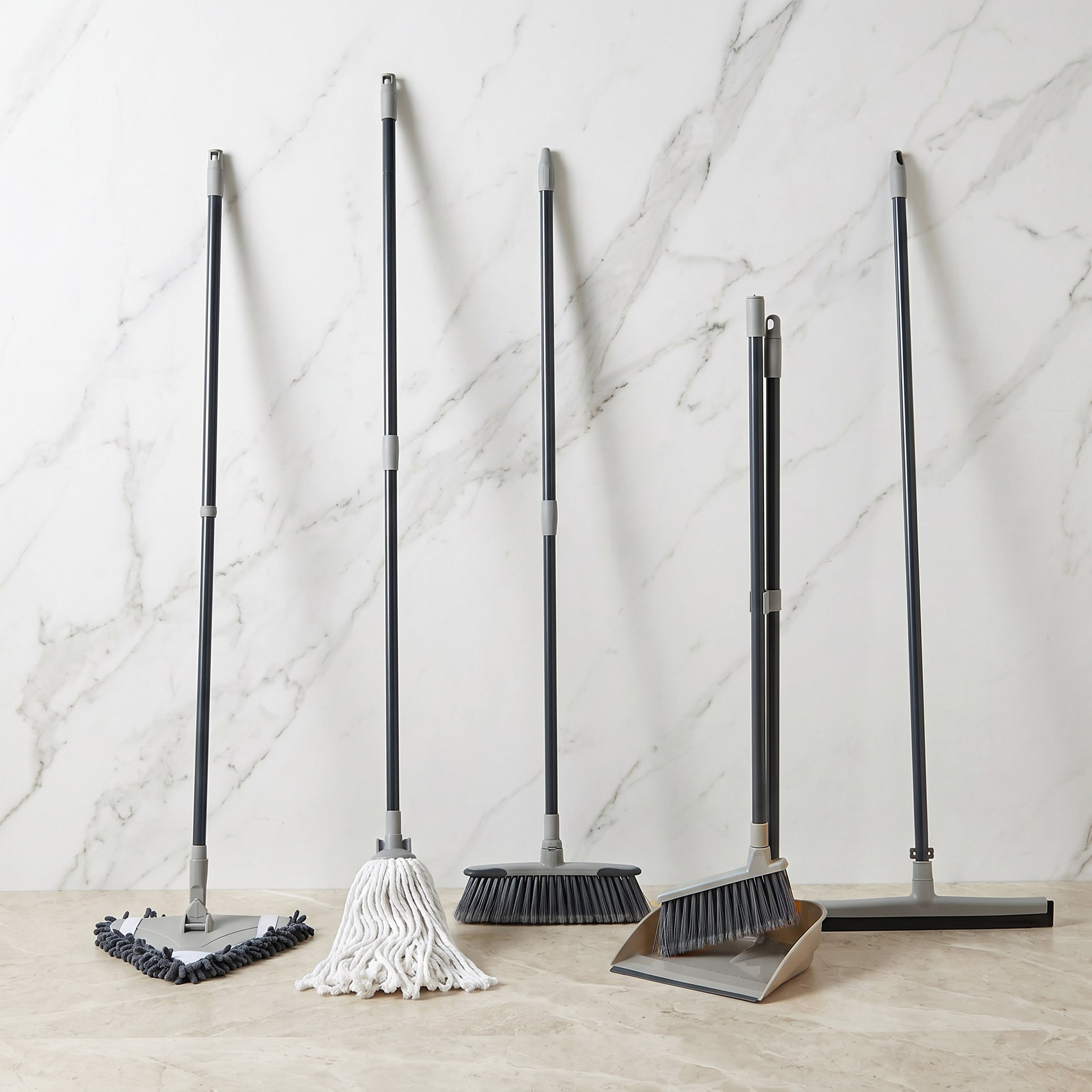 Primo Foldable Dustpan with Floor Brush - 24.5x25x84 cm-hbxbathroom-laundry-cleaningaccessories-image-6