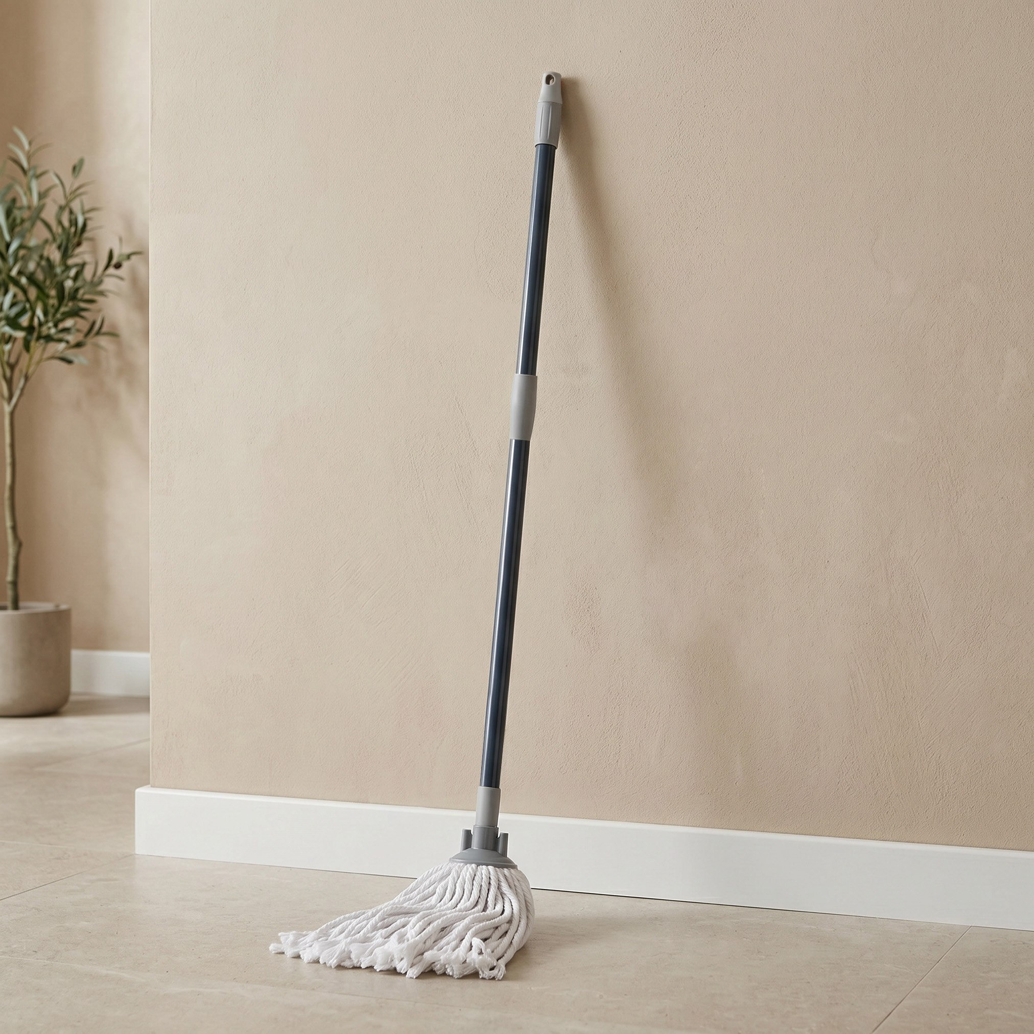 Primo Cotton Mop with Telex Handle - 8x8x150 cm-hbxbathroom-laundry-cleaningaccessories-image-1
