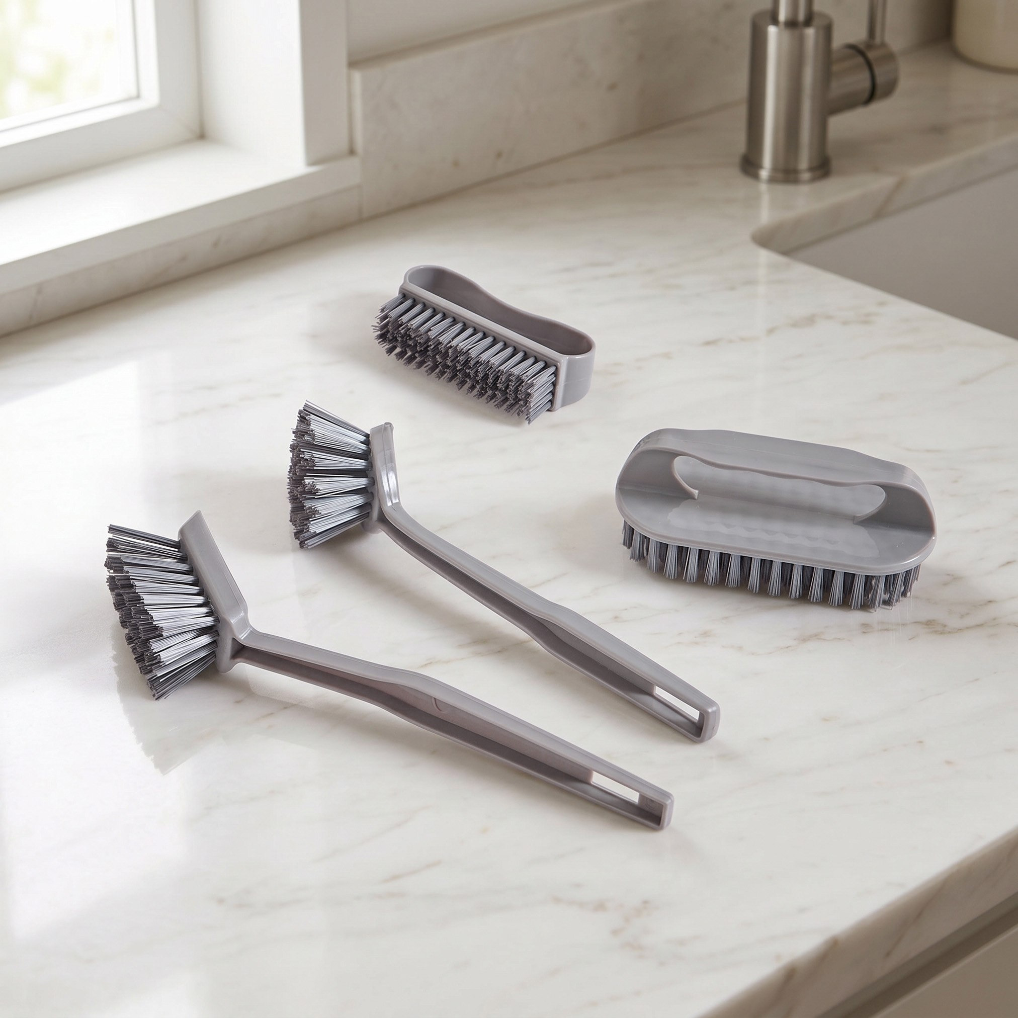 Primo 4-Piece Cleaning Brush Set-hbxbathroom-laundry-cleaningaccessories-image-2