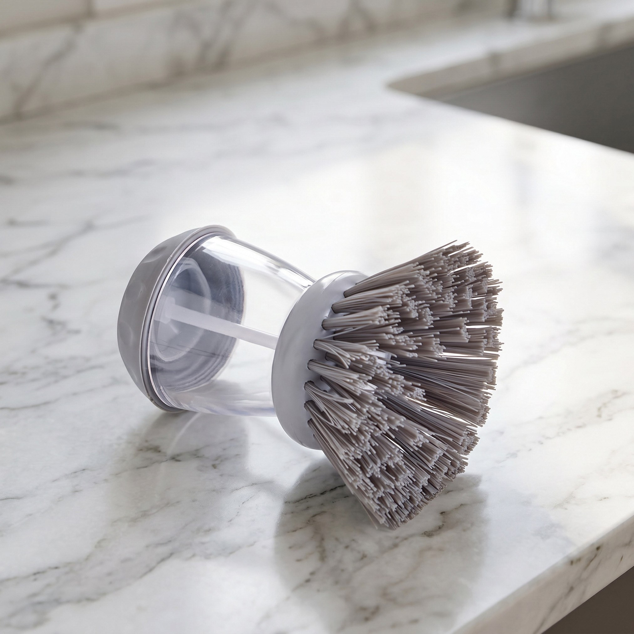 Primo Cleaning Brush with Dispenser - 5x10.5 cm-hbxbathroom-laundry-cleaningaccessories-image-1
