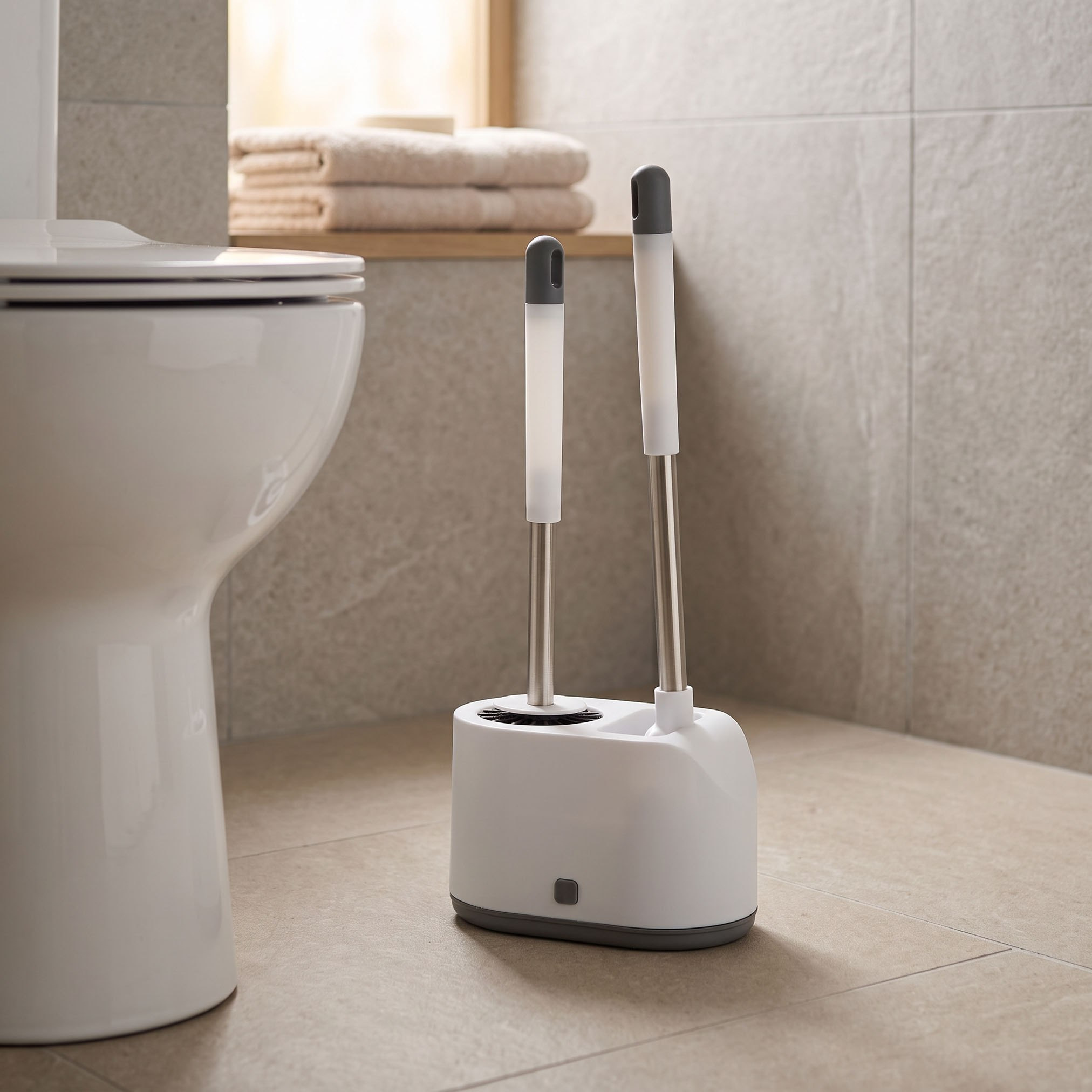 Primo Toilet Brush with Holder - 19x12x45 cm-hbxbathroom-laundry-cleaningaccessories-image-3