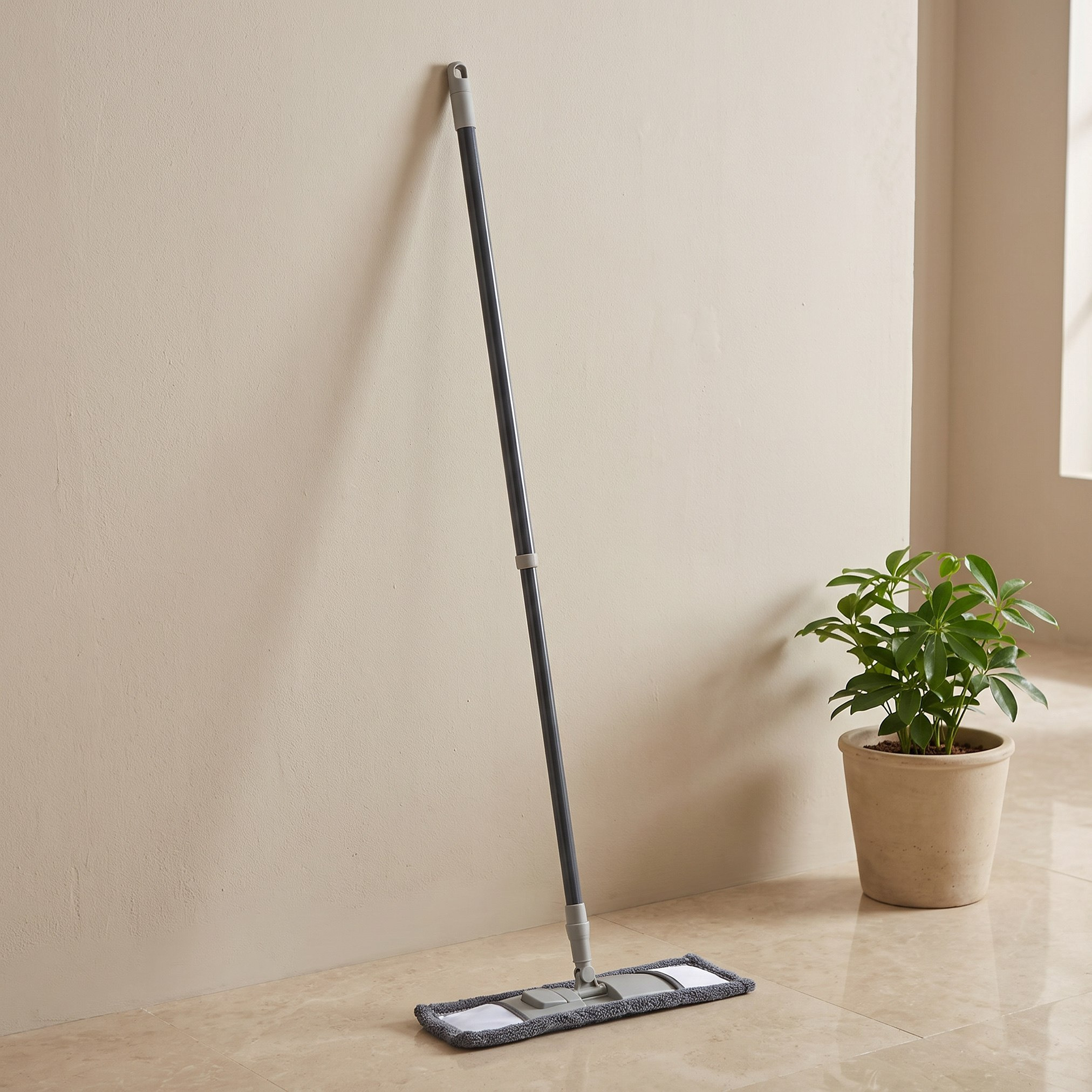 Primo Microfibre Flat Mop with Telescopic Handle - 120 cm-hbxbathroom-laundry-cleaningaccessories-image-1