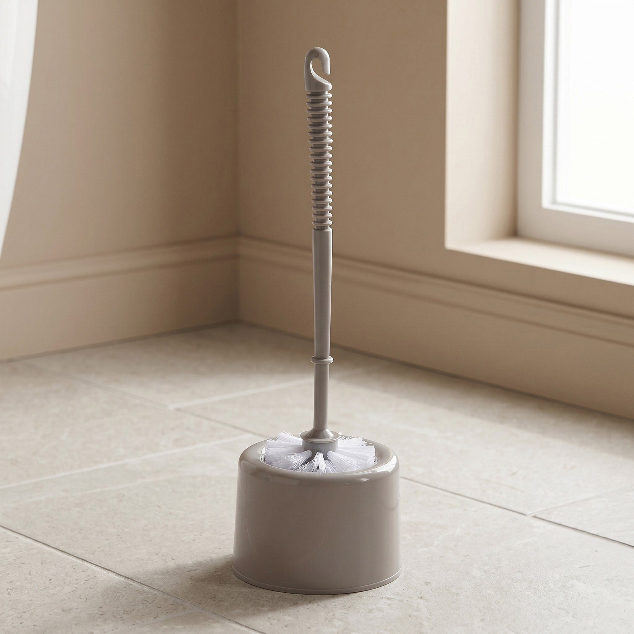Primo Toilet Brush Set - 11.5x11.5x34.5 cm-hbxbathroom-laundry-cleaningaccessories-image-1