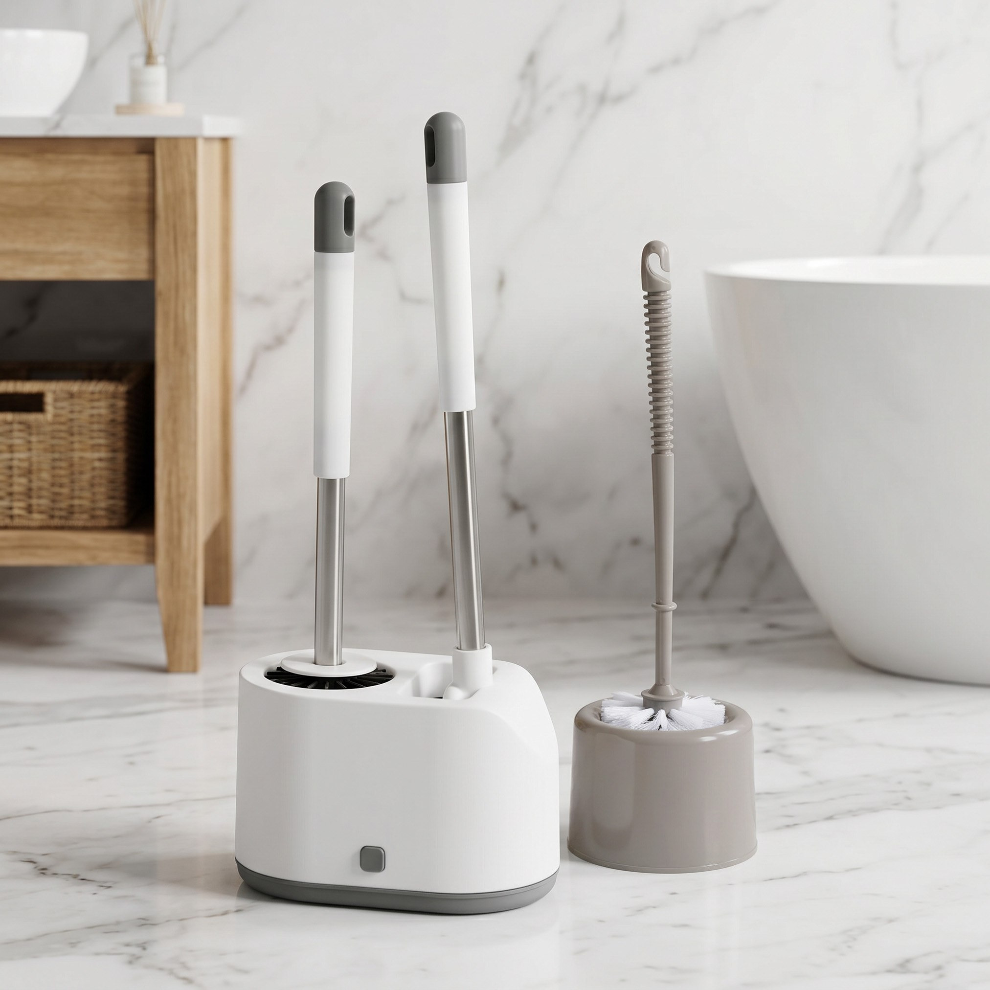 Primo Toilet Brush Set - 11.5x11.5x34.5 cm-hbxbathroom-laundry-cleaningaccessories-image-4