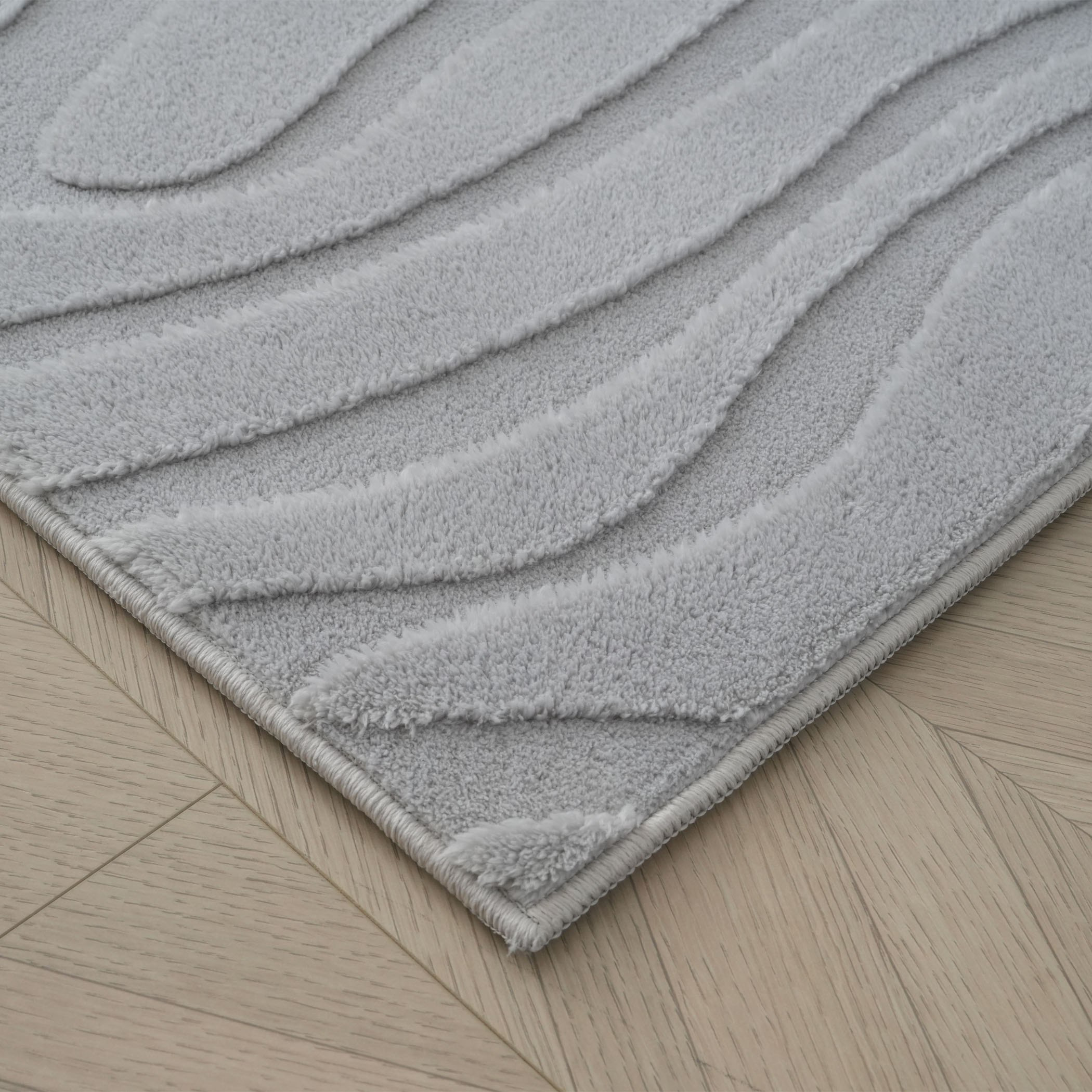 Timmy Geo Microfibre Patterned Rug - 160x230 cm-hbxdecorandfurnishings-floorcoverings-rugs-image-2