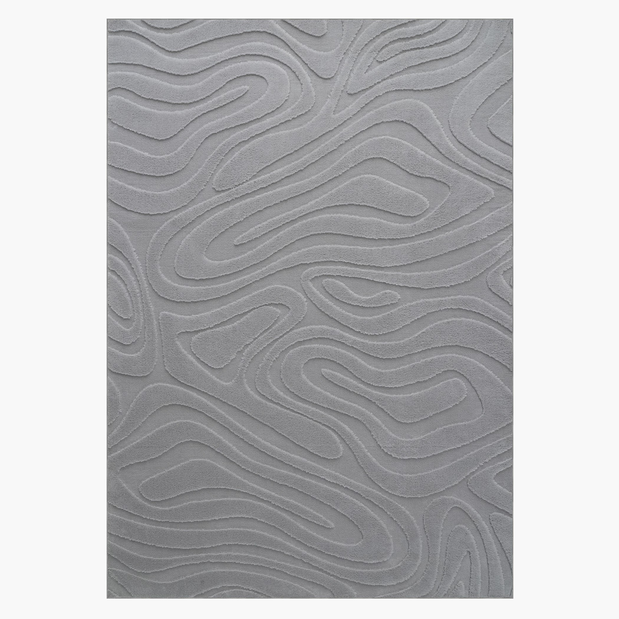 Timmy Geo Microfibre Patterned Rug - 160x230 cm-hbxdecorandfurnishings-floorcoverings-rugs-image-5