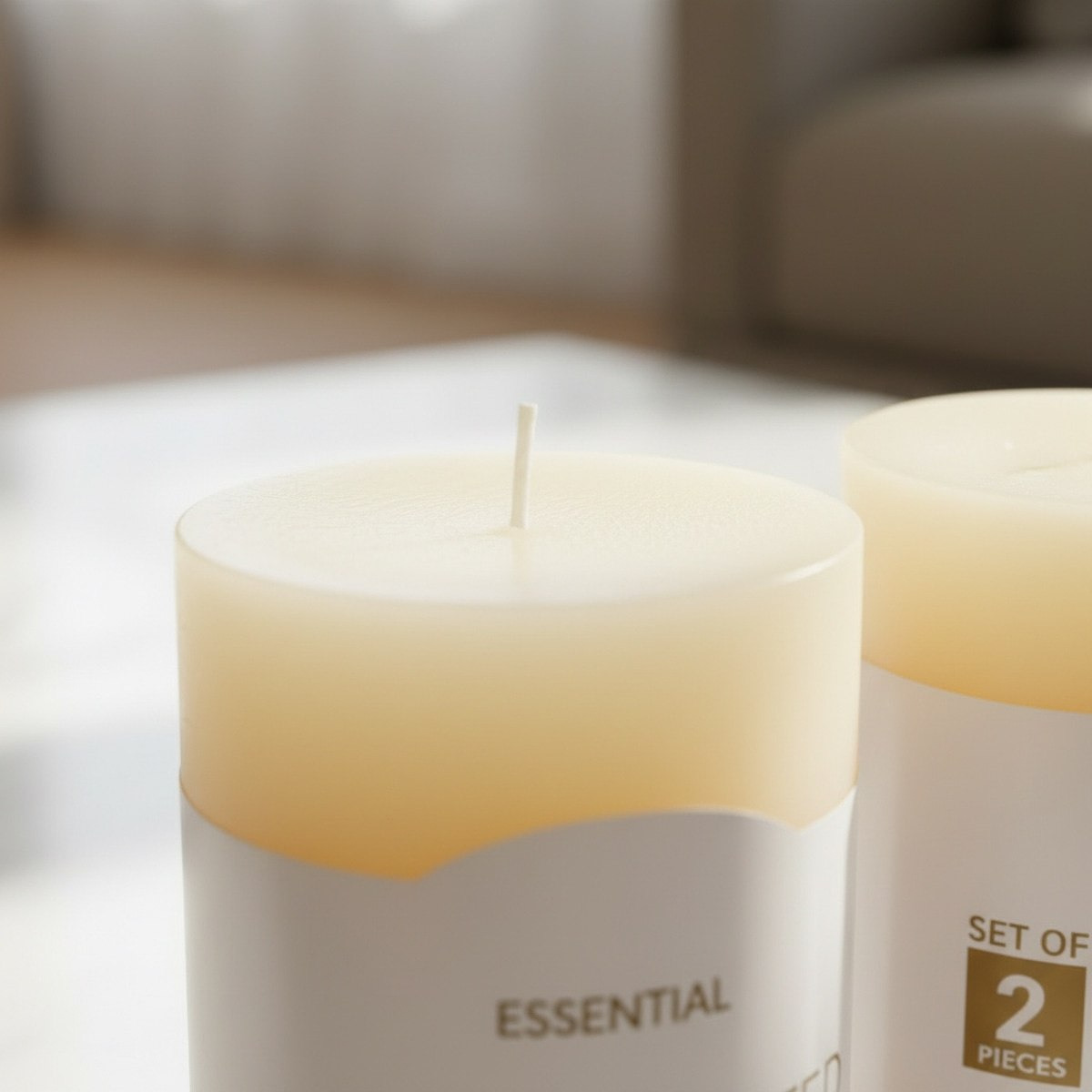 Luna 2-Piece Unscented Candles - 6.3x10 cm-hbxdiningroom-decorandaccessories-candles-image-3