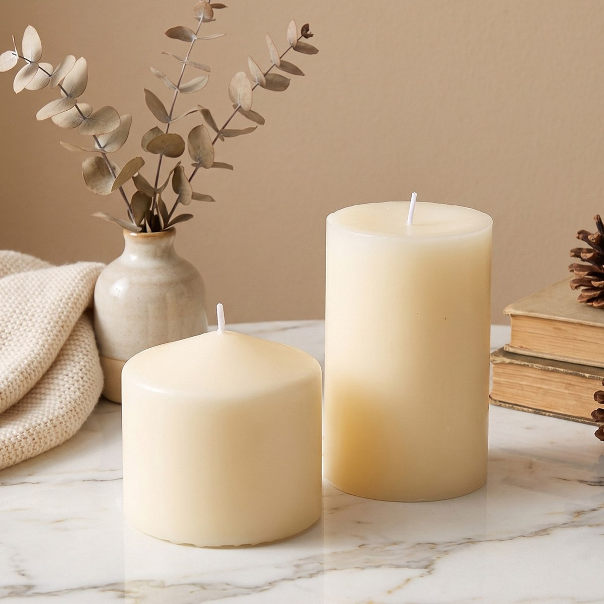 Luna 2-Piece Unscented Candles - 6.3x10 cm-hbxdiningroom-decorandaccessories-candles-image-4