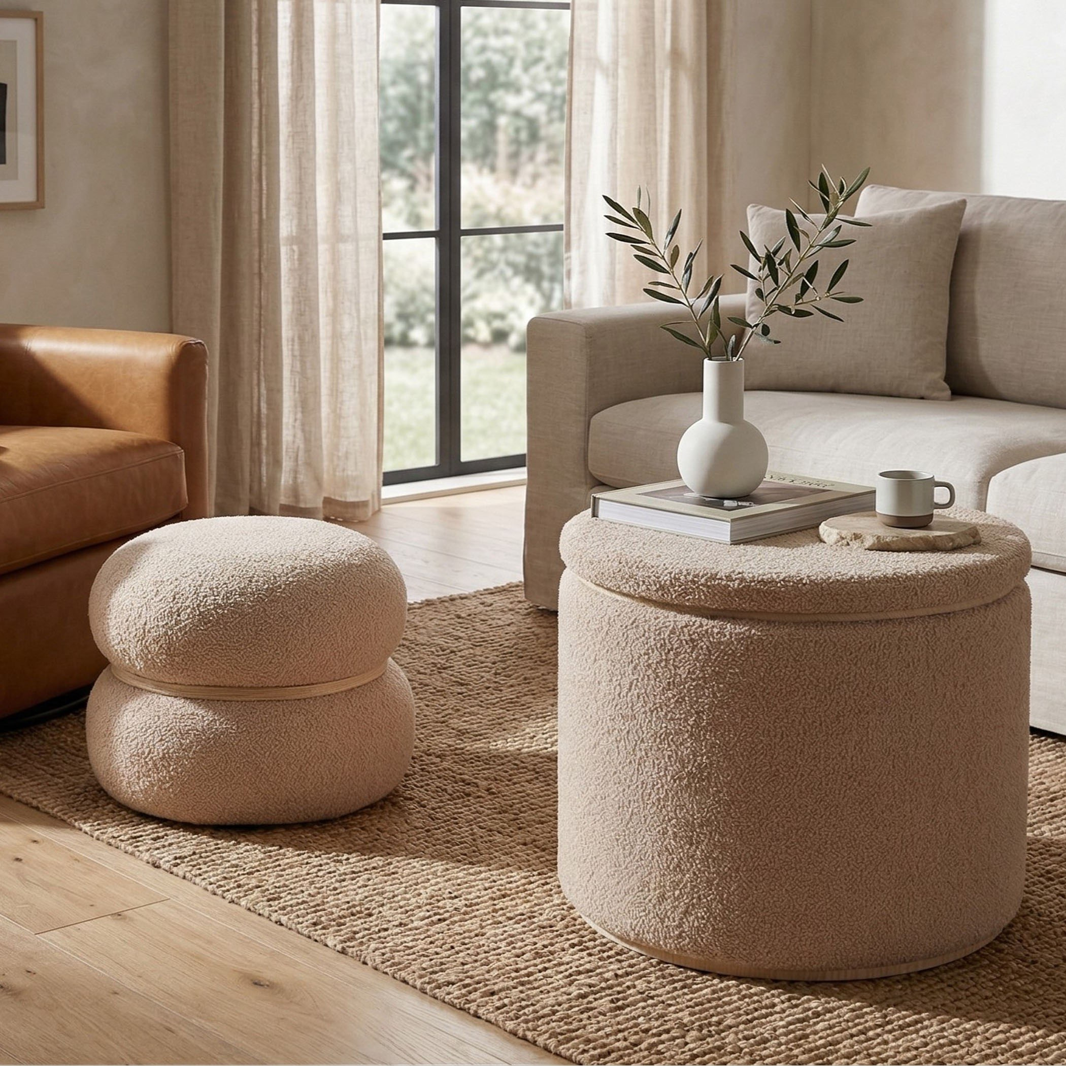 مقعد عثماني قماش من أمالفي - طقم من 2-hbxlivingroom-sofasandarmchairs-ottomansandfootstools-image-1