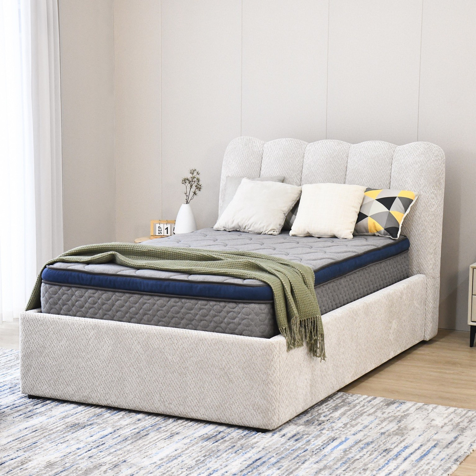 Hamburg Upholstered Twin Bed - 120x200 cm-hbxbedroom-bedsandbedsets-upholsteredbeds-twin-image-10