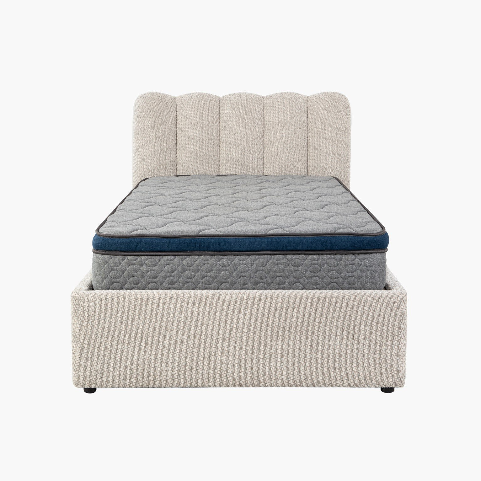 Hamburg Upholstered Twin Bed - 120x200 cm-hbxbedroom-bedsandbedsets-upholsteredbeds-twin-image-4