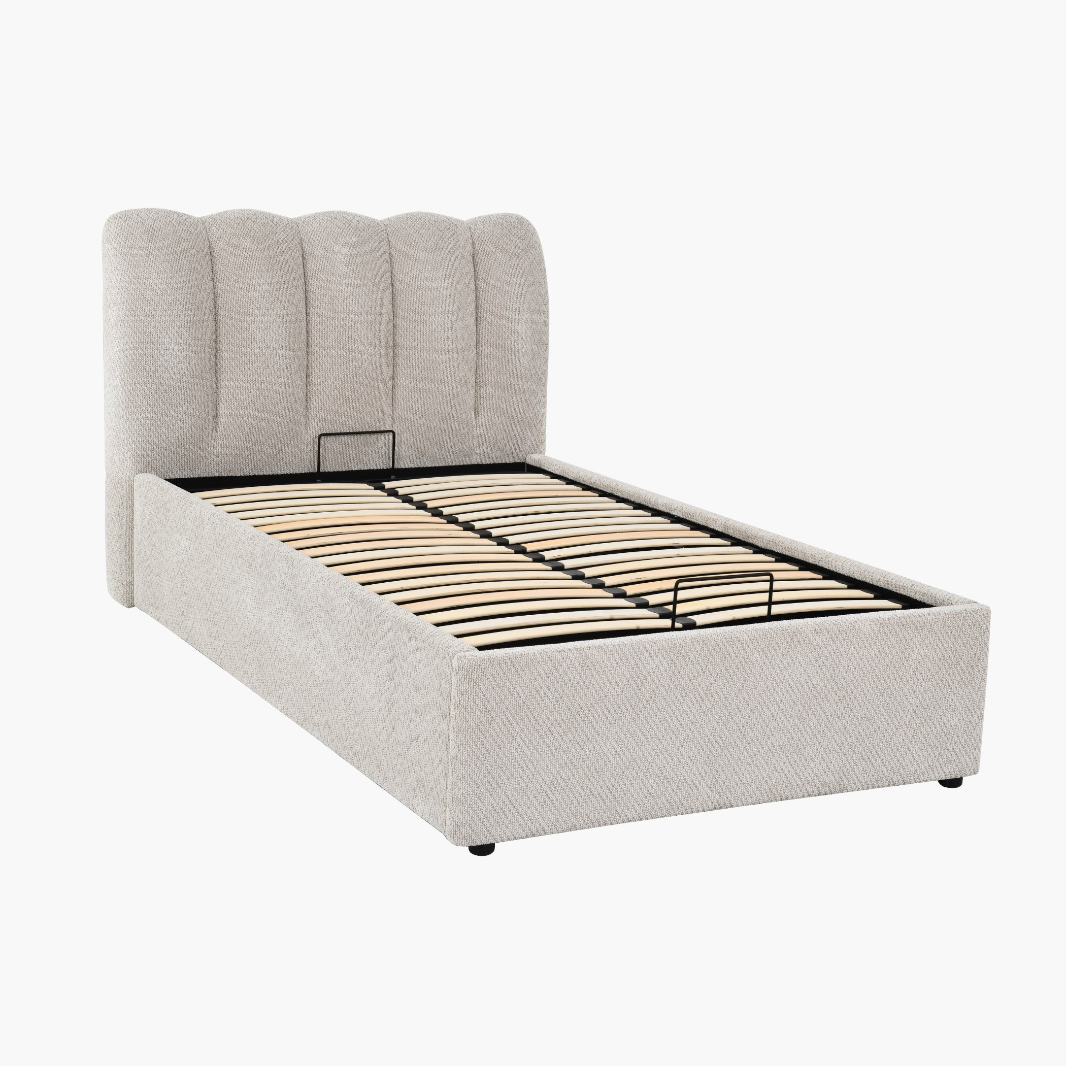Hamburg Upholstered Hydraulic Storage Twin Bed - 120x200 cm-hbxbedroom-bedsandbedsets-upholsteredbeds-twin-image-5