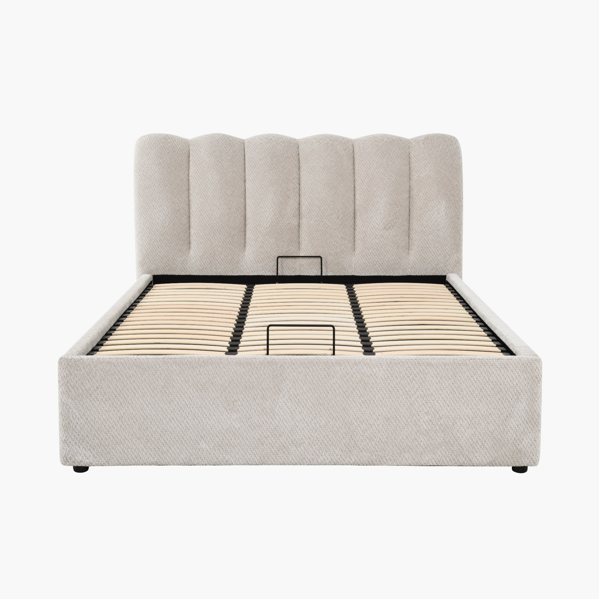 Hamburg Upholstered Hydraulic Storage Queen Bed - 160x200 cm-hbxbedroom-bedsandbedsets-beds-queen-image-3