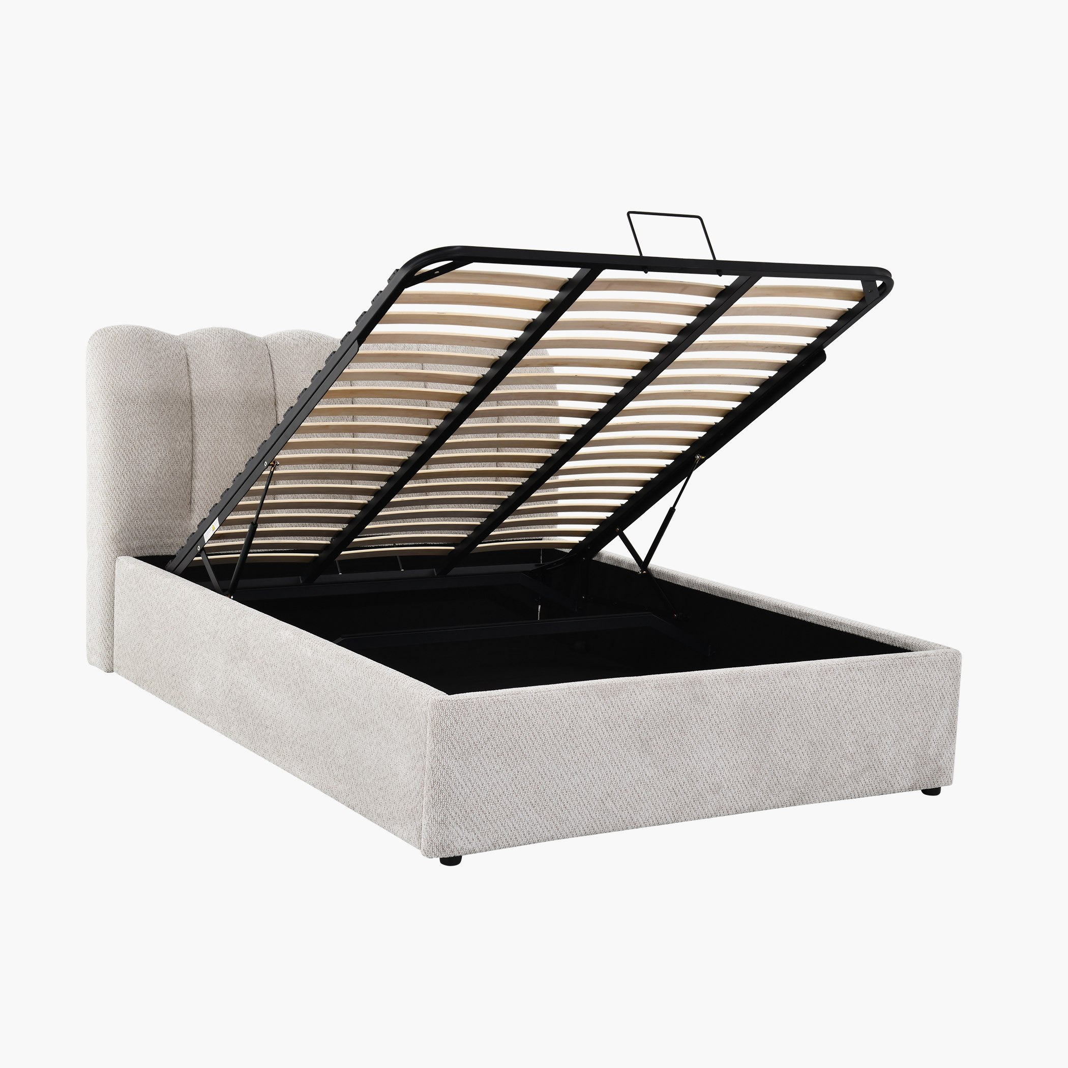 Hamburg Upholstered Hydraulic Storage Queen Bed - 160x200 cm-hbxbedroom-bedsandbedsets-beds-queen-image-5