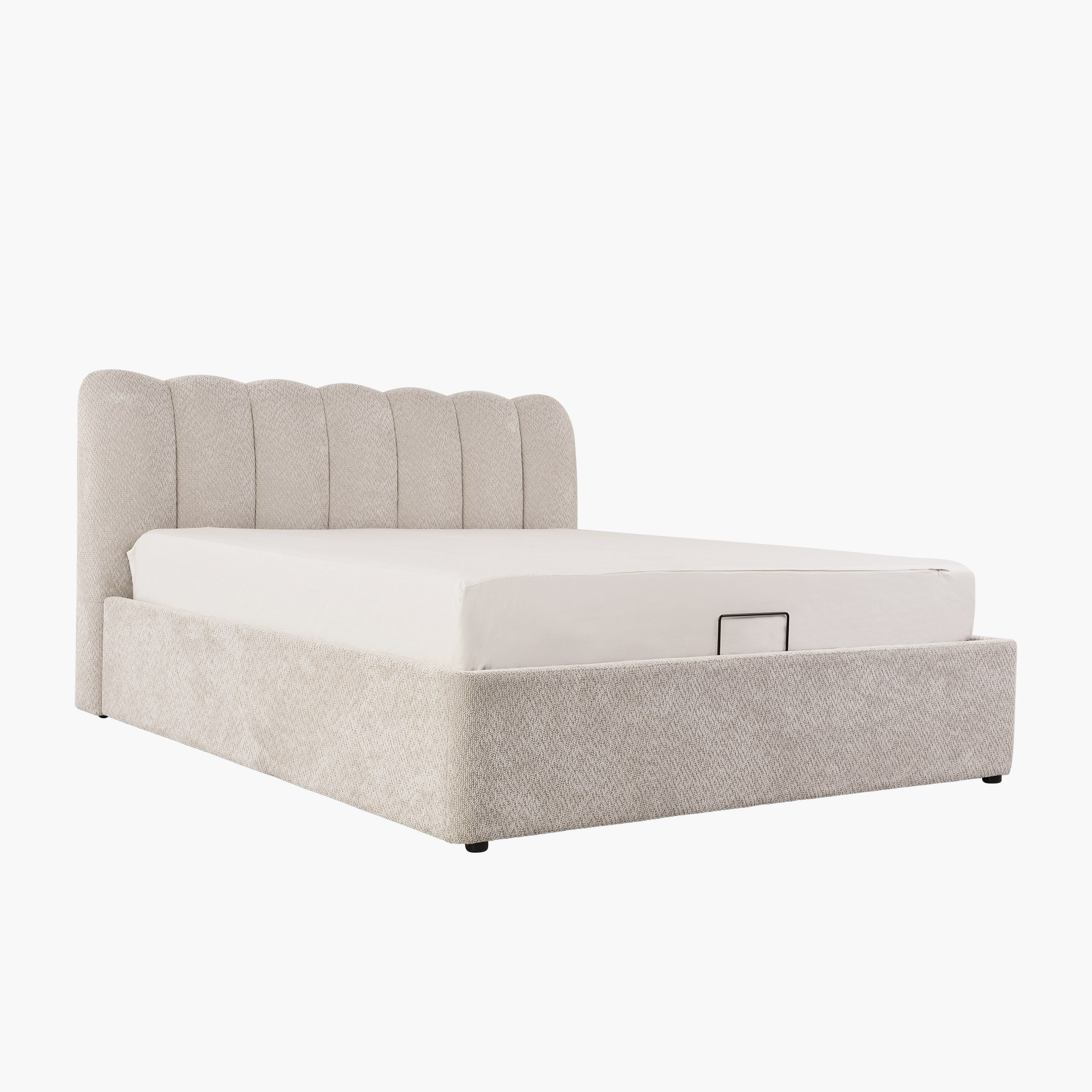 Hamburg Upholstered Hydraulic Storage Queen Bed - 160x200 cm-hbxbedroom-bedsandbedsets-beds-queen-image-8