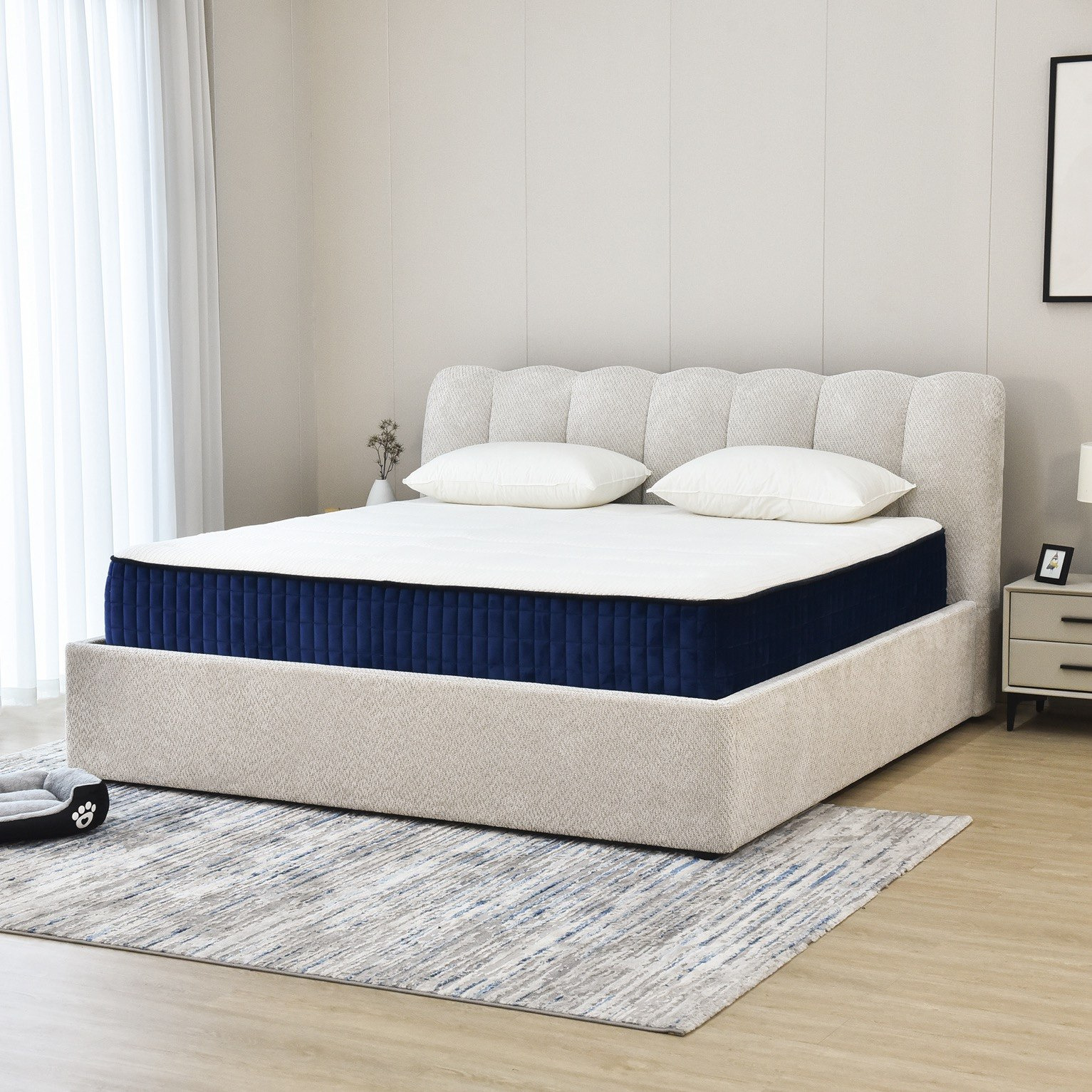 Hamburg Upholstered Super King Bed - 200x200 cm-hbxbedroom-bedsandbedsets-beds-superking-image-8