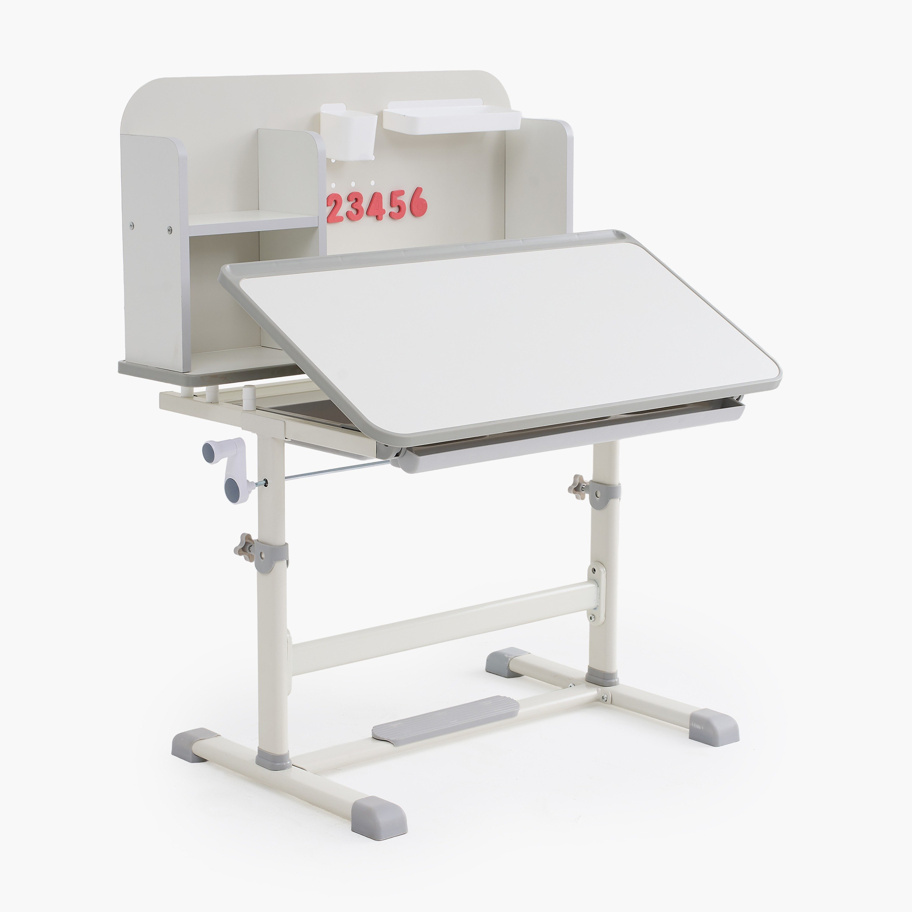 مكتب دراسة بارتفاع قابل للتعديل مع خزانة من ميلر آيلت-hbxfurniture-office-desks-image-6