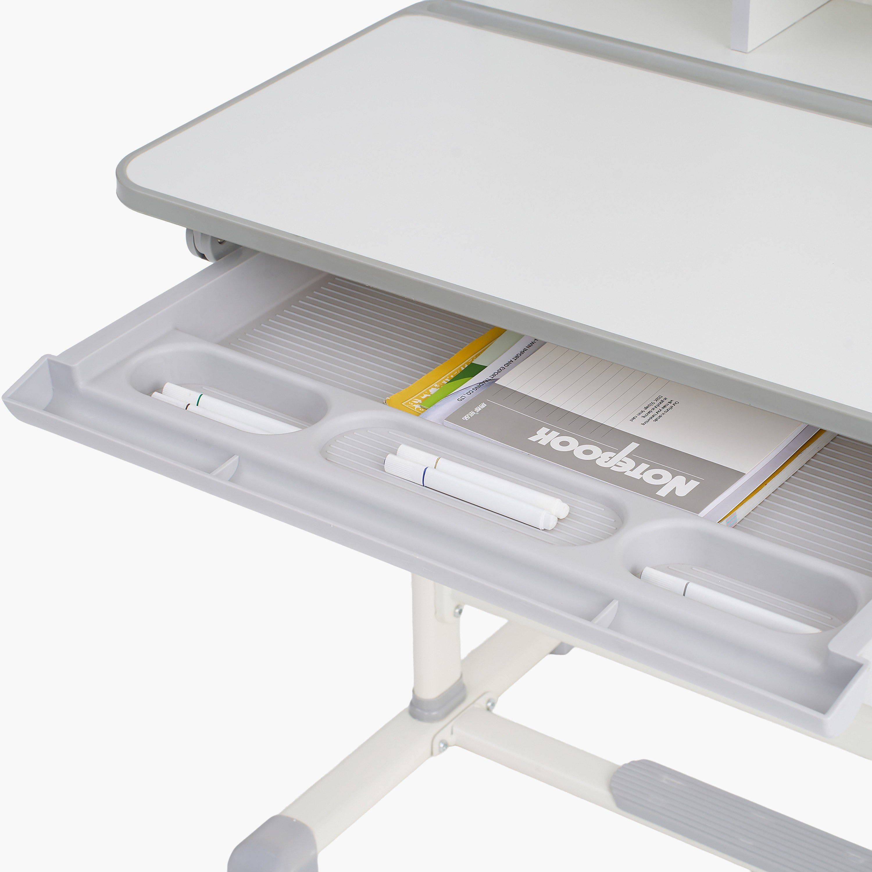 مكتب دراسة بارتفاع قابل للتعديل مع خزانة من ميلر آيلت-hbxfurniture-office-desks-image-8