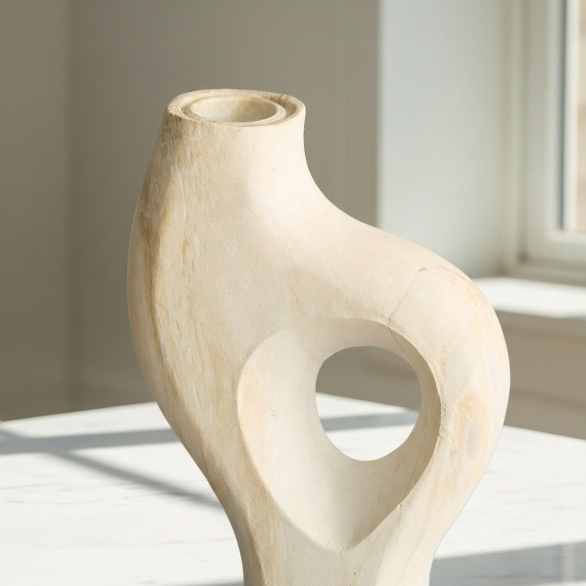 Fresco Ekla Decorative Resin Taper Candle Holder - 11.5x4.5x26.5 cm-hbxlivingroom-decorandaccessories-candleholders-image-3