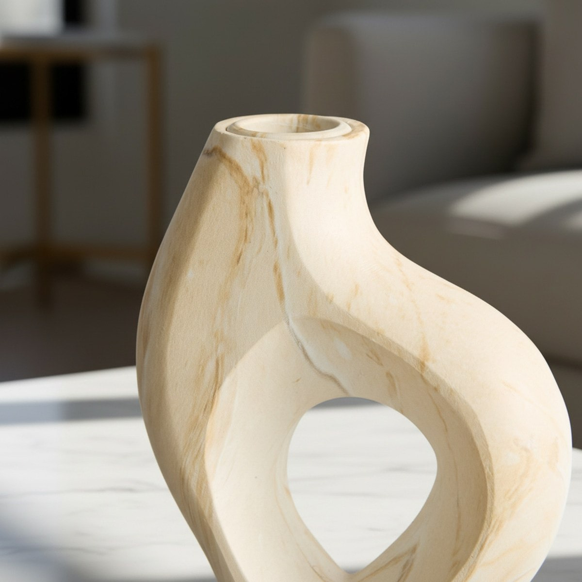 Fresco Ekla Decorative Resin Taper Candle Holder - 11.5x4.5x21 cm-hbxlivingroom-decorandaccessories-candleholders-image-3