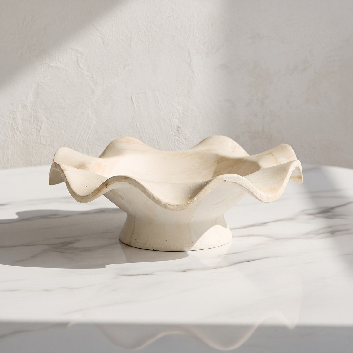 Fresco Ekla Decorative Resin Tray - 21.5x21.5x7.5 cm-hbxhomeware-hbxdecorandfurnishings-image-1