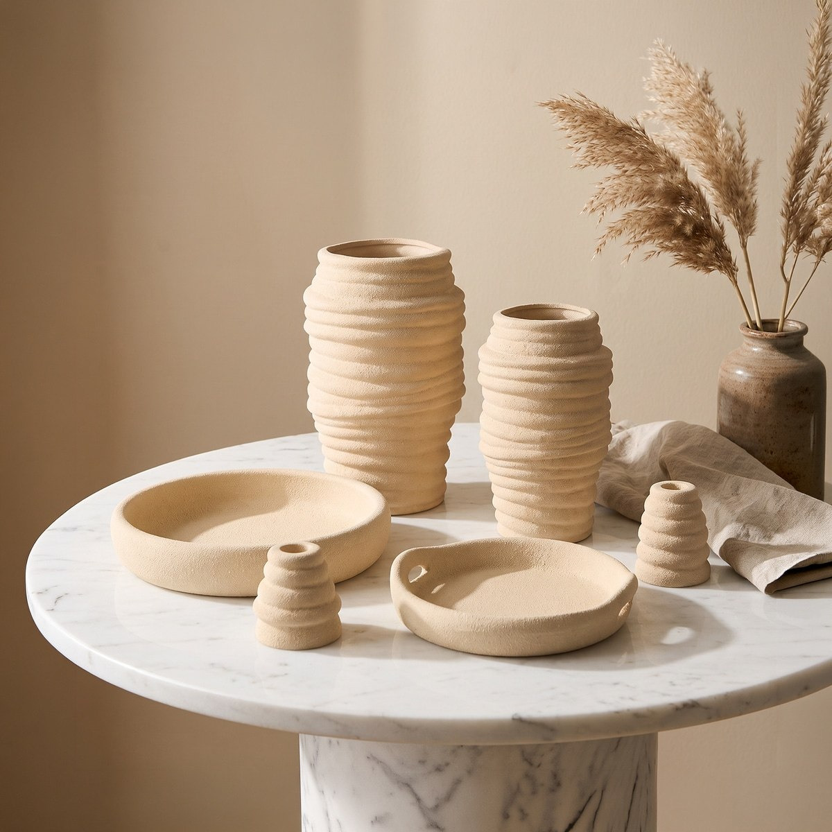 Fresco-Nellie Decorative Ceramic Vase - 15.5x15.5x26 cm-hbxbedroom-decorandaccessories-vases-image-4