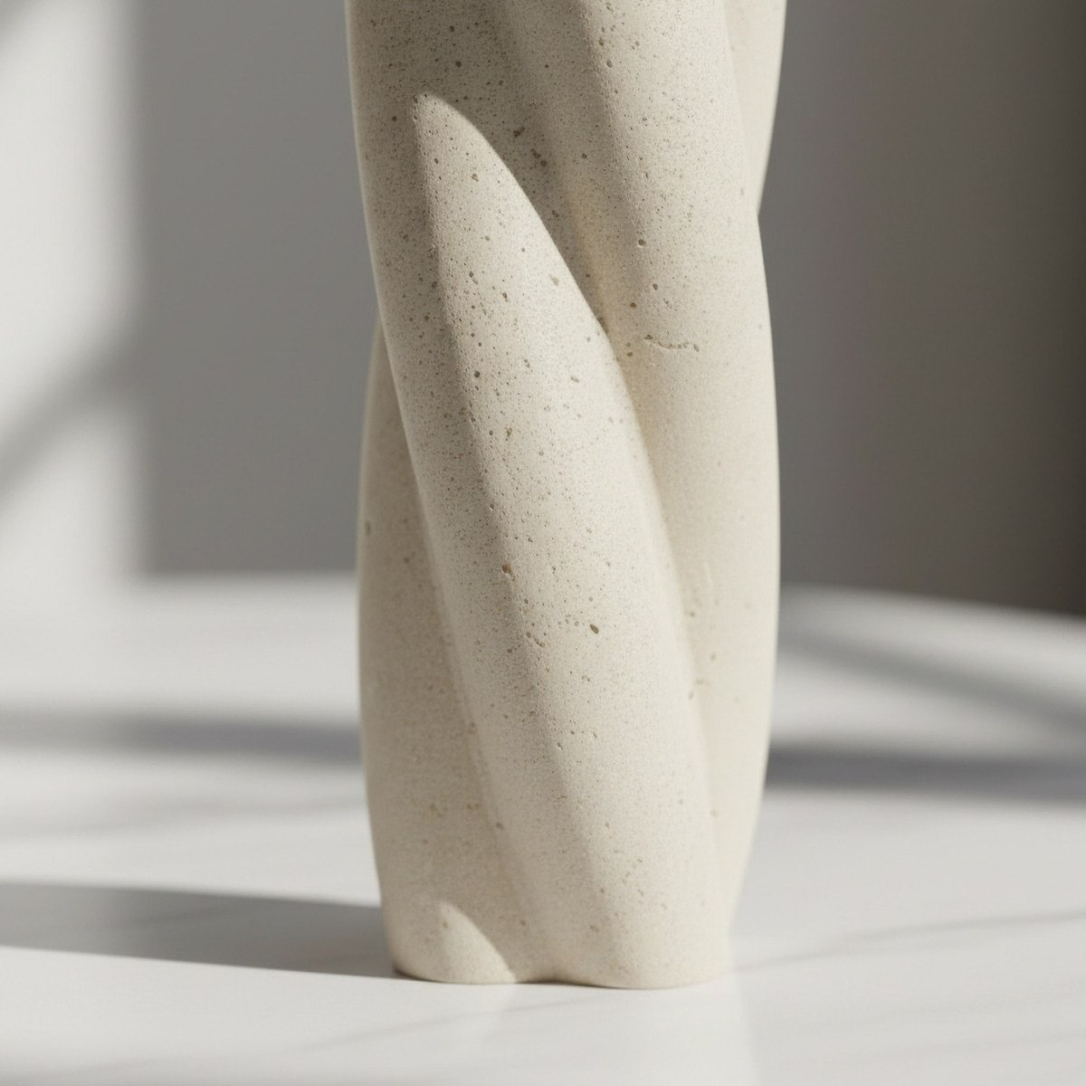 Fresco Idris Decorative Resin Taper Candleholder - 7.1x7.1x16 cm-hbxlivingroom-decorandaccessories-candleholders-image-4