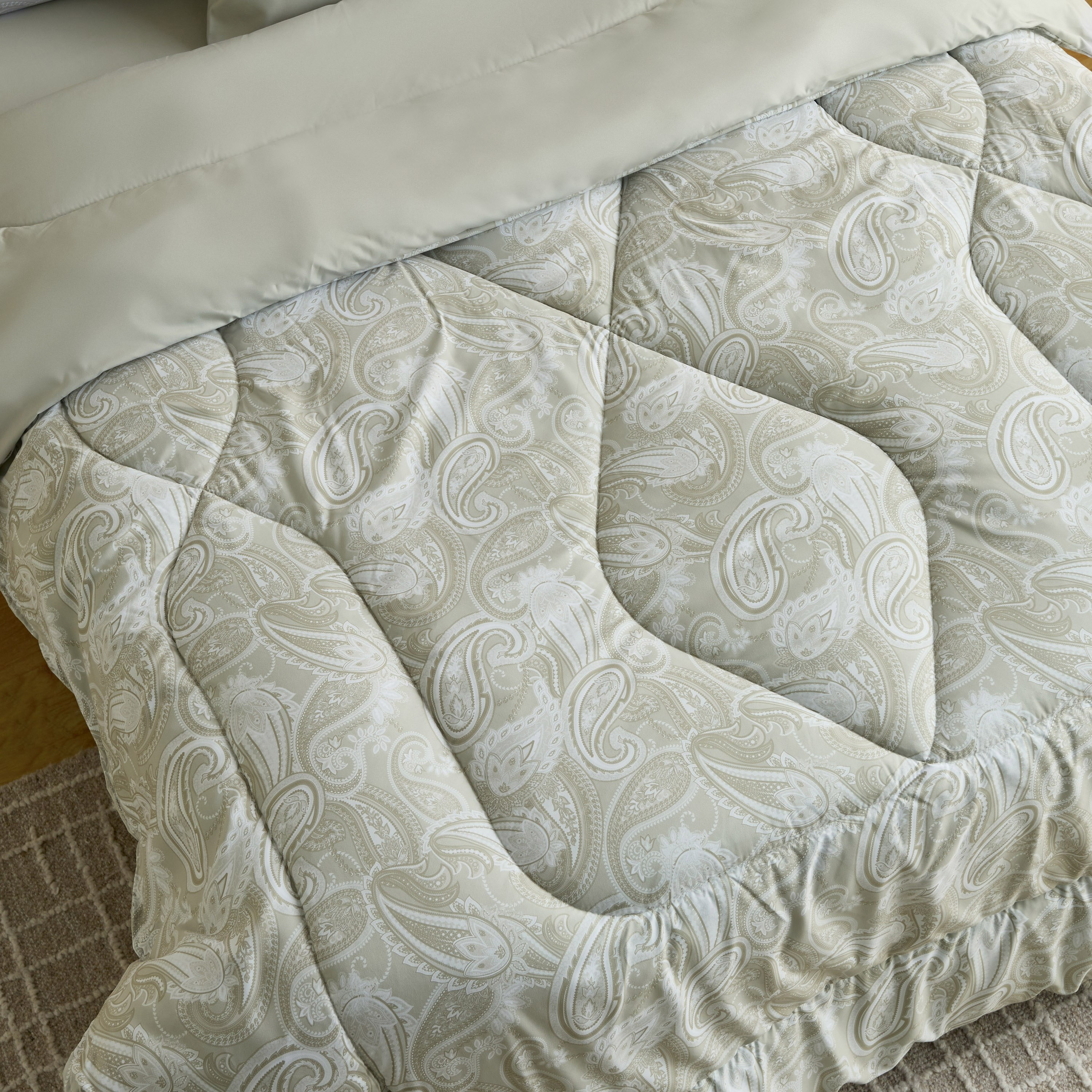 Hampton 6-Piece Microfiber Paisley Print BIAB Twin Comforter Set - 160x240 cm-hbxhomeware-hbxbedroom-image-3