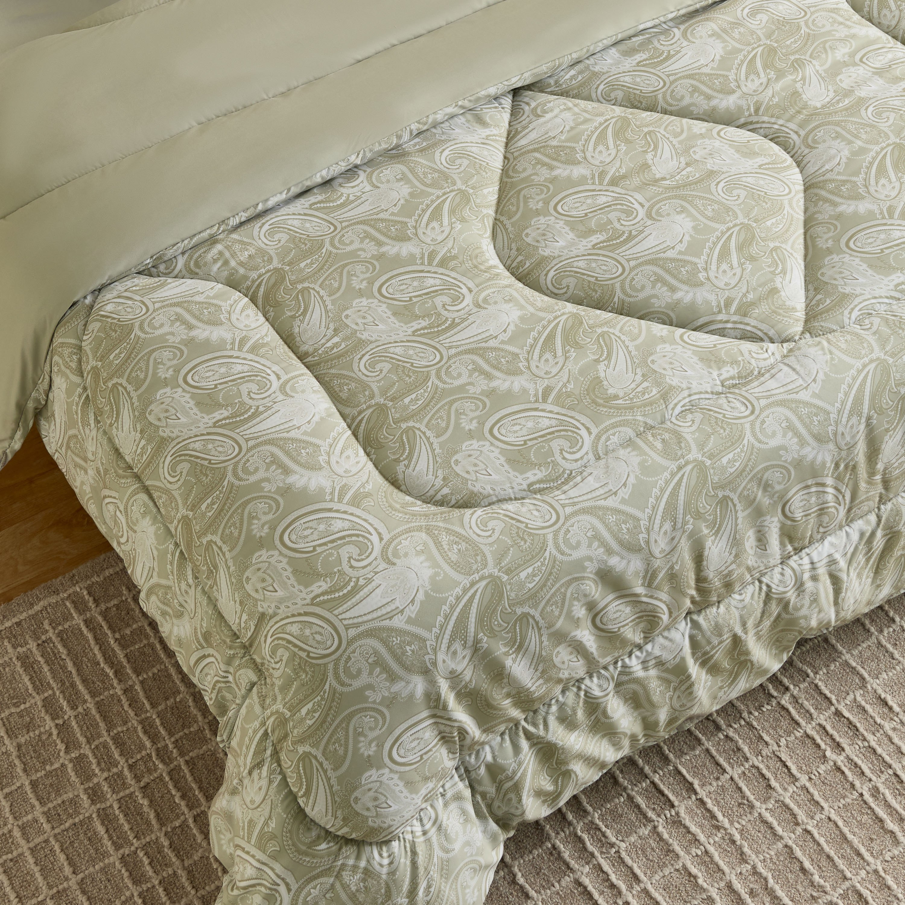 Hampton Paisley Microfiber Printed BIAB 6-Piece Super King Comforter Set - 240x260 cm-hbxhomeware-hbxbedroom-image-3