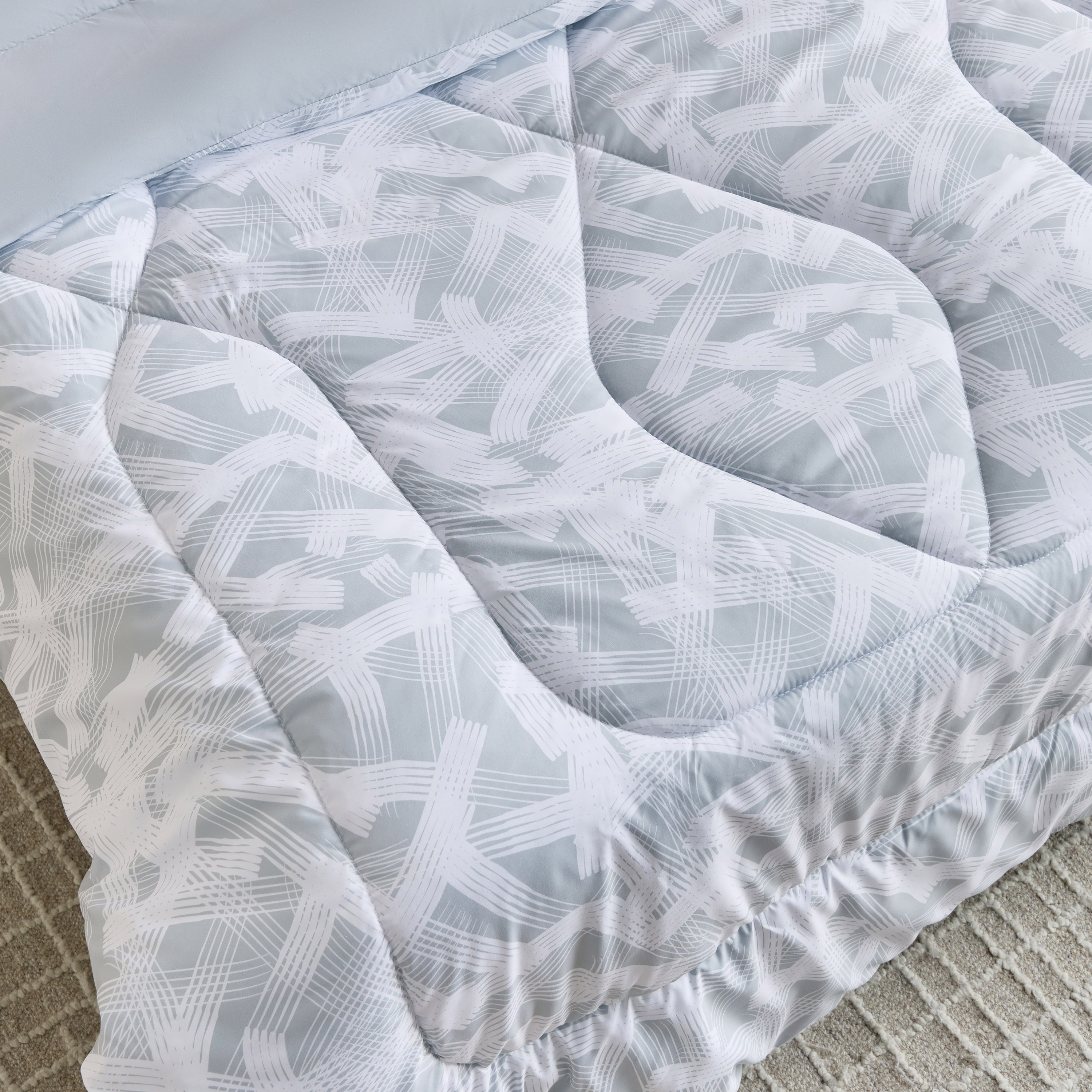 Hampton 6-Piece Overlay Microfiber Printed BIAB Twin Comforter Set - 160x240 cm-hbxhomeware-hbxbedroom-image-4