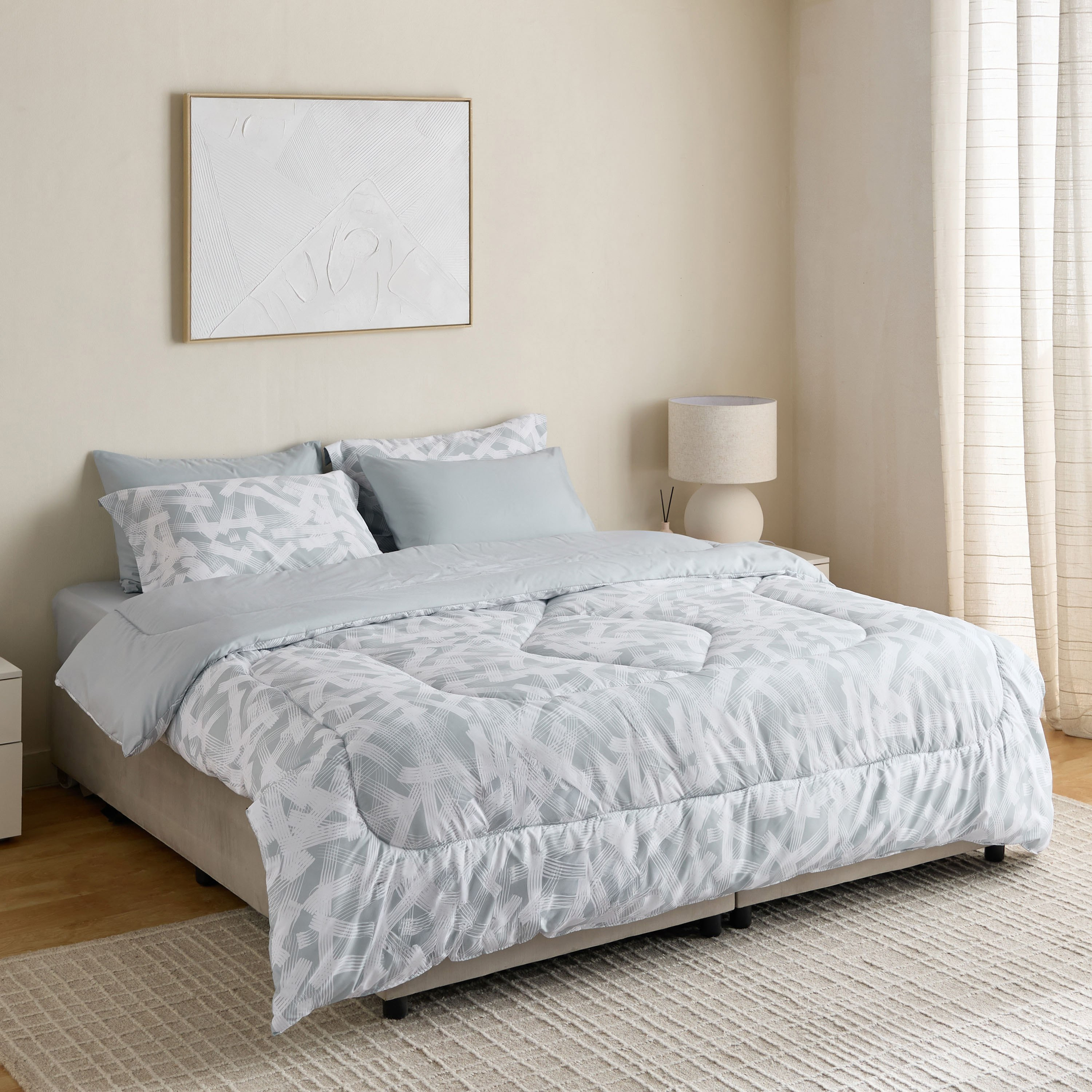 Hampton 6-Piece Overlay Microfiber Printed BIAB Super King Comforter Set - 240x260 cm-hbxhomeware-hbxbedroom-image-9