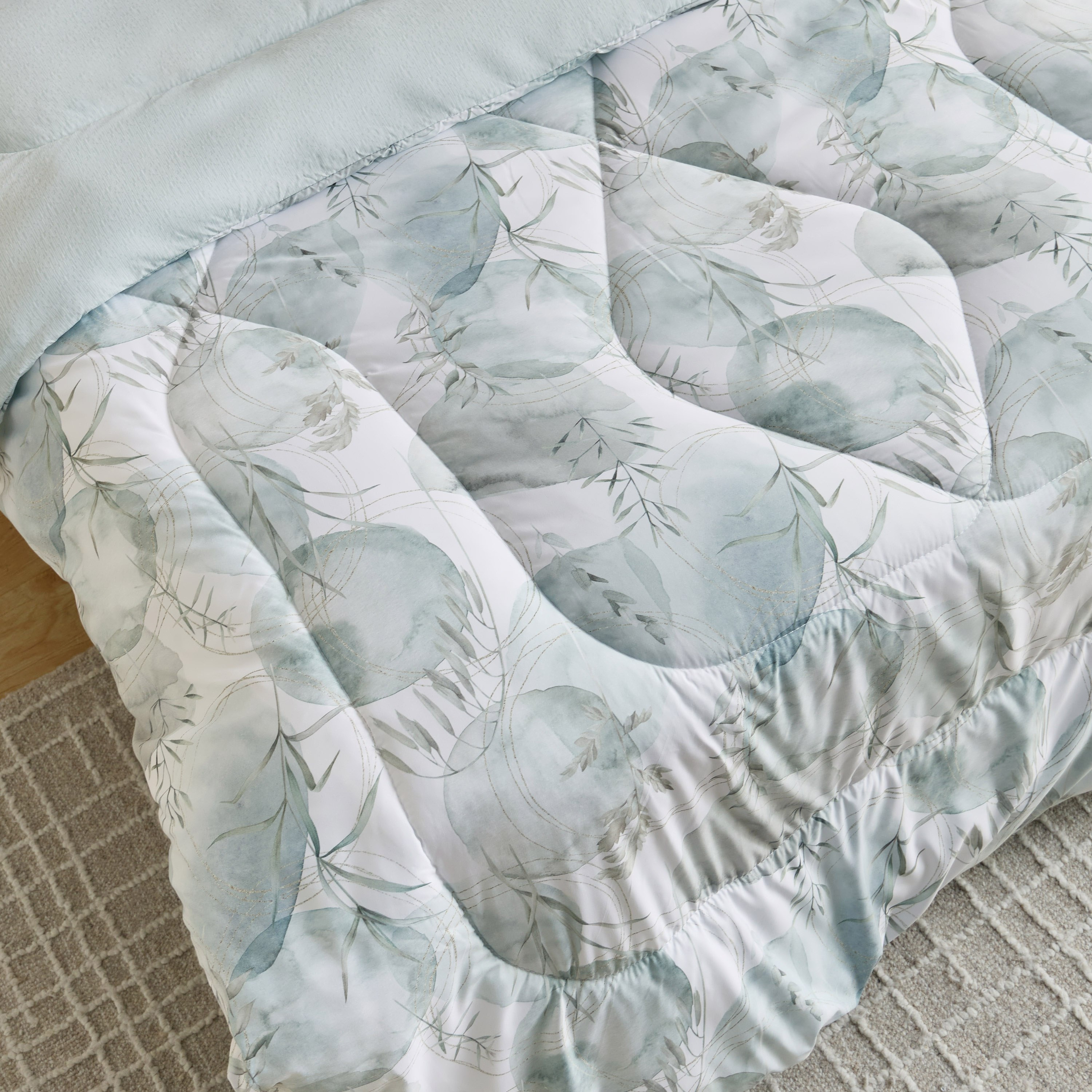 Hampton 6-Piece Mistleaf Microfiber Printed BIAB Twin Comforter Set - 160x240 cm-hbxhomeware-hbxbedroom-image-4