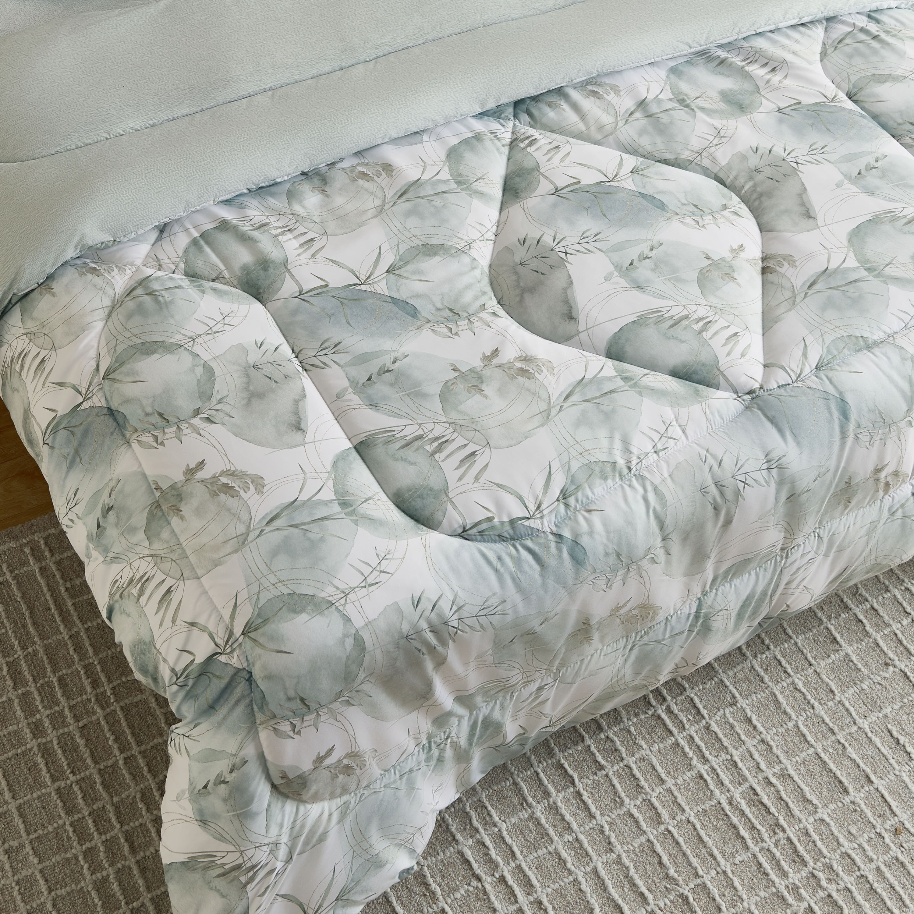 Hampton Mistleaf Microfiber Printed 6-Piece Super King BIAB Comforter Set - 240x260 cm-hbxhomeware-hbxbedroom-image-3