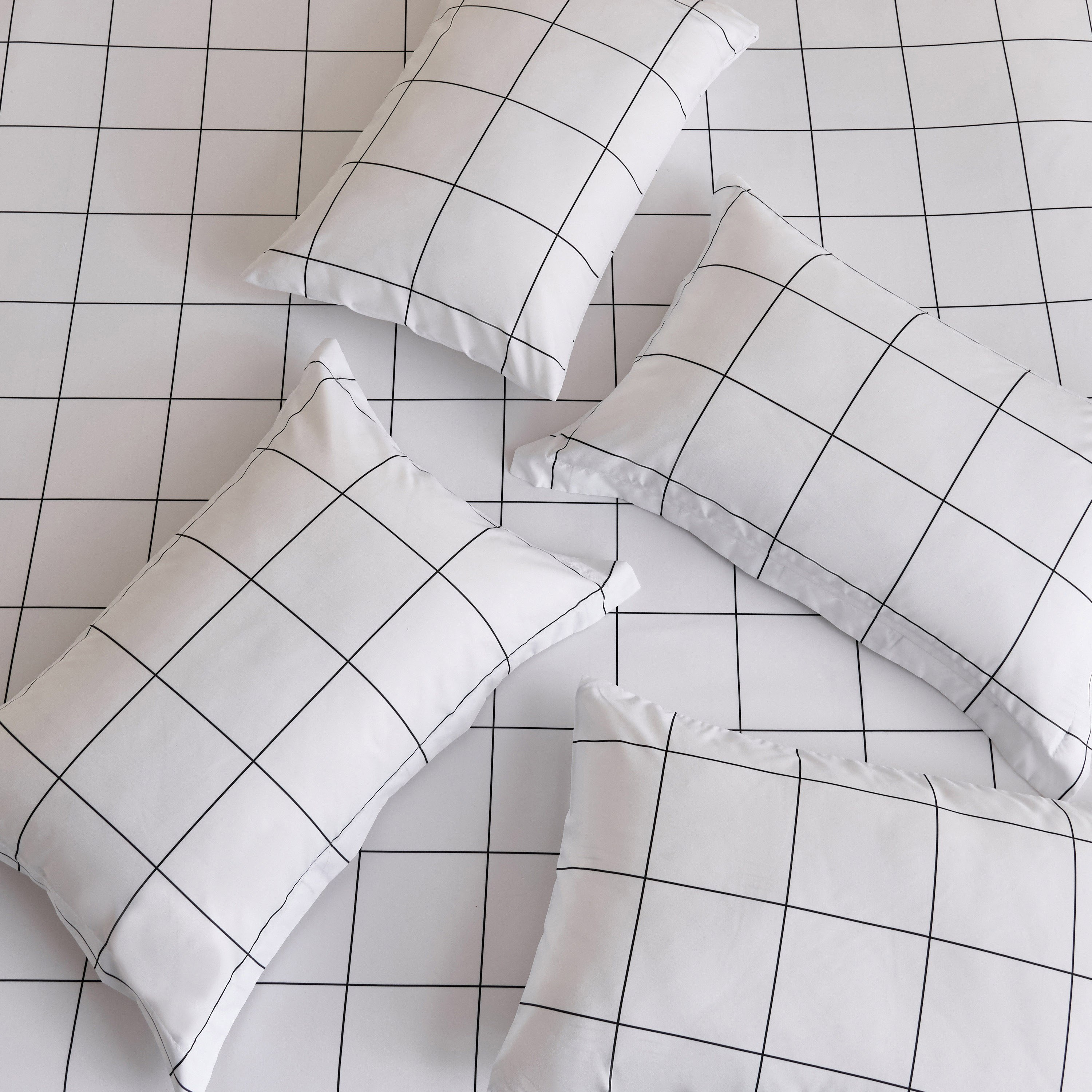 Hampton Check Microfiber Printed 6-Piece King BIAB Comforter Set - 220x240 cm-hbxhomeware-hbxbedroom-image-5
