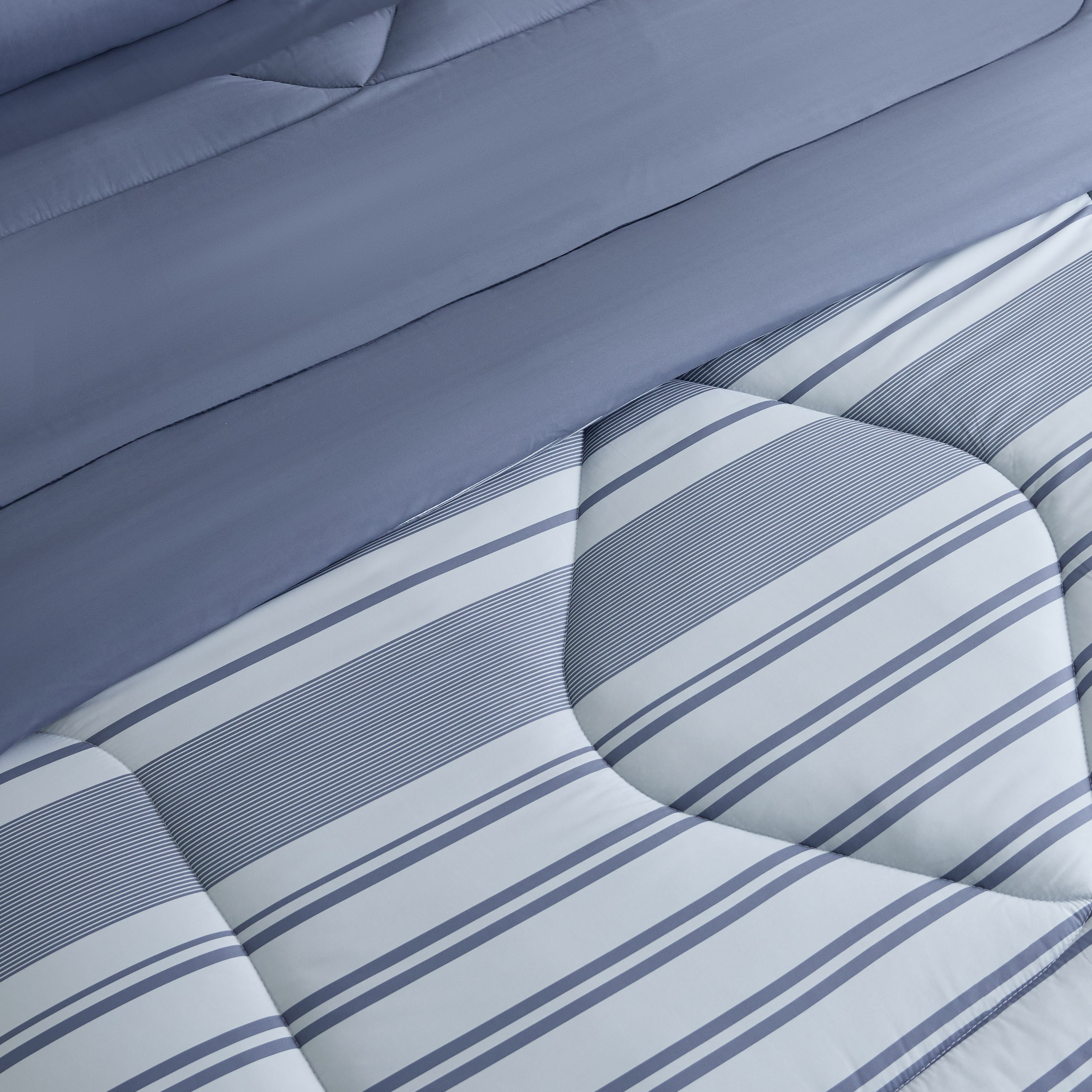 طقم لحاف ألياف دقيقة مقاس كينج مقلم 6 قطع بطبعات من هامبتون - 220x240 سم-hbxhomeware-hbxbedroom-image-4