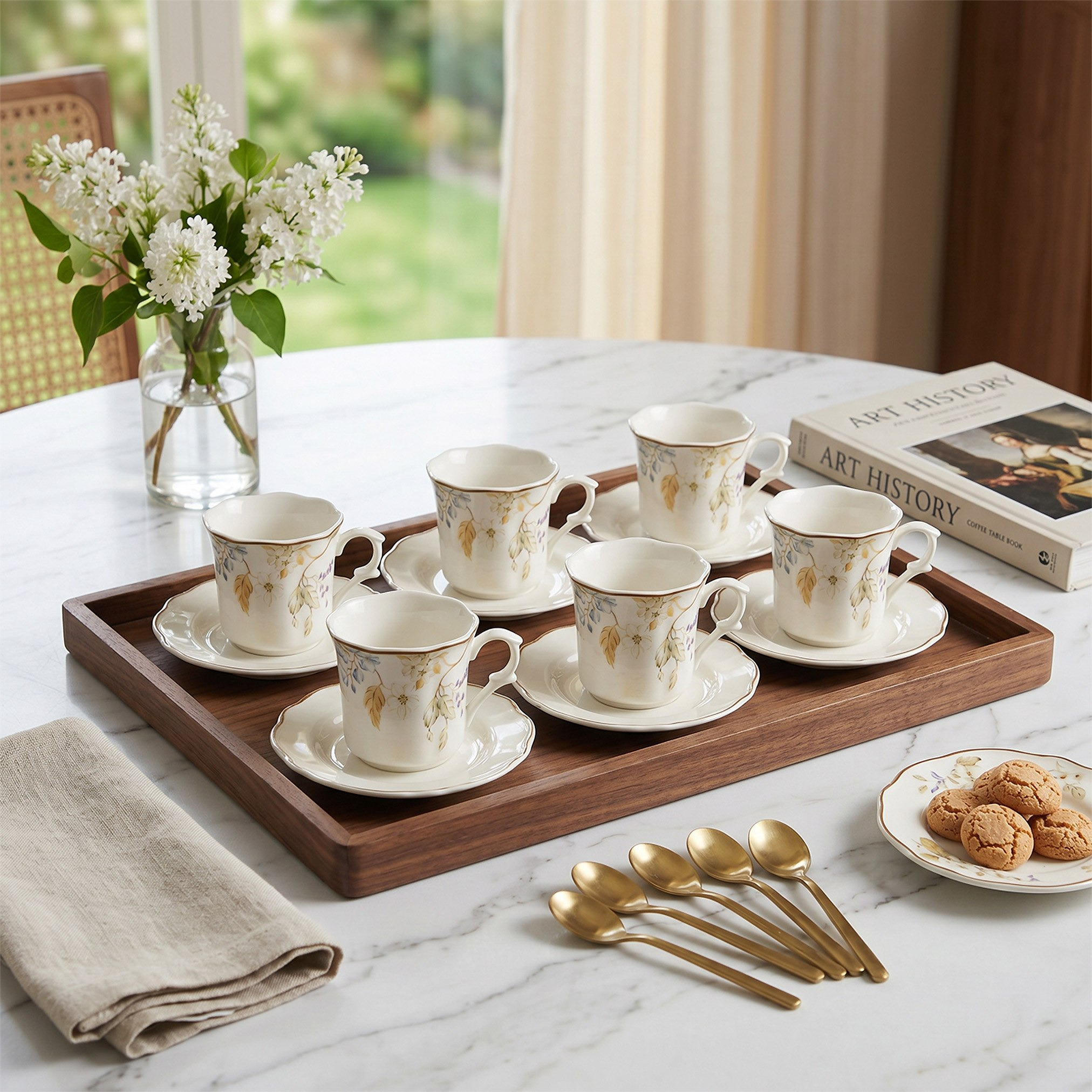 Zahra Floral 12-Piece Espresso Set - 90 ml-hbxhomeware-diningandtabletop-coffeeandteasets-image-4