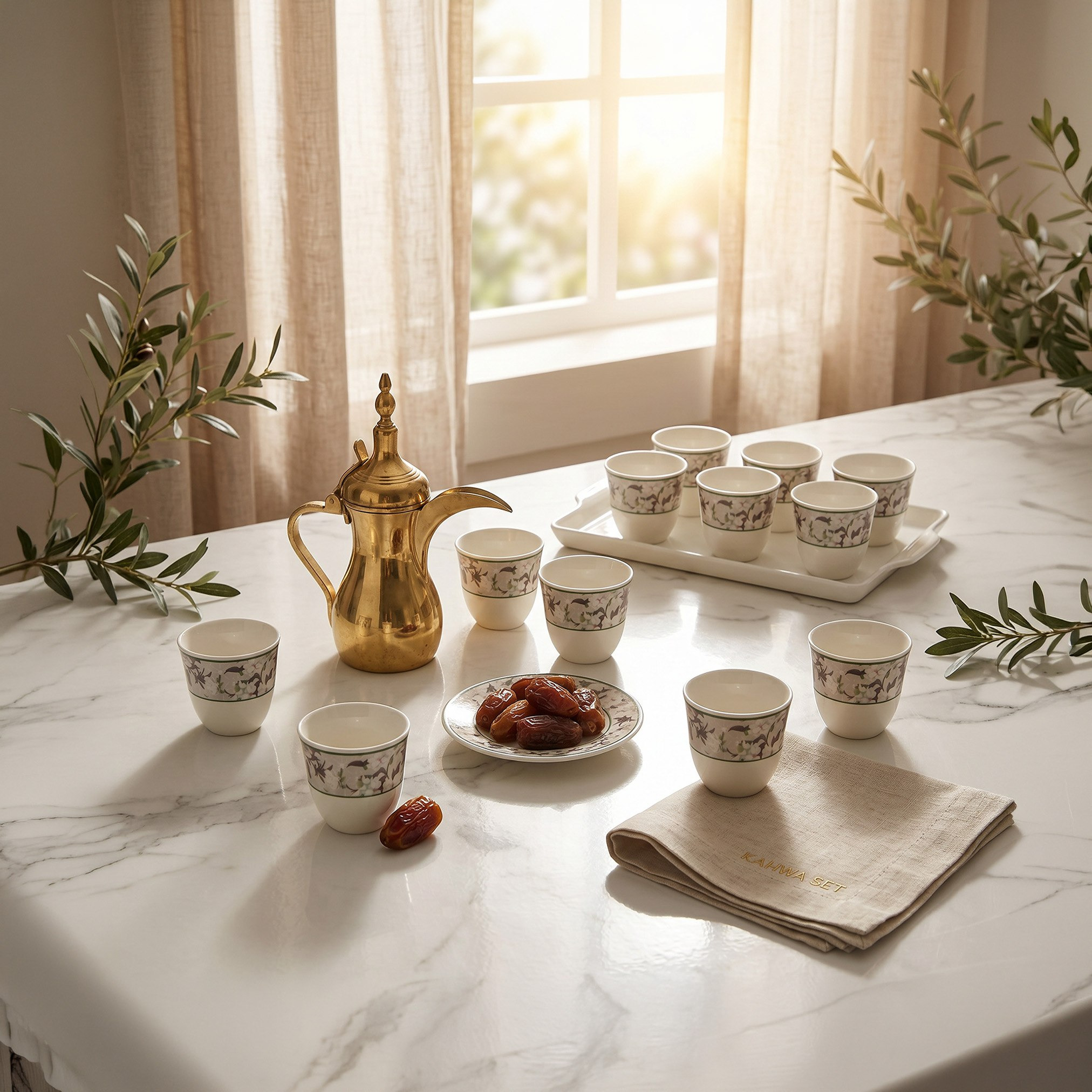 Zahra Neroli 12-Piece Kahwa Set - 80 ml-hbxhomeware-diningandtabletop-coffeeandteasets-image-4
