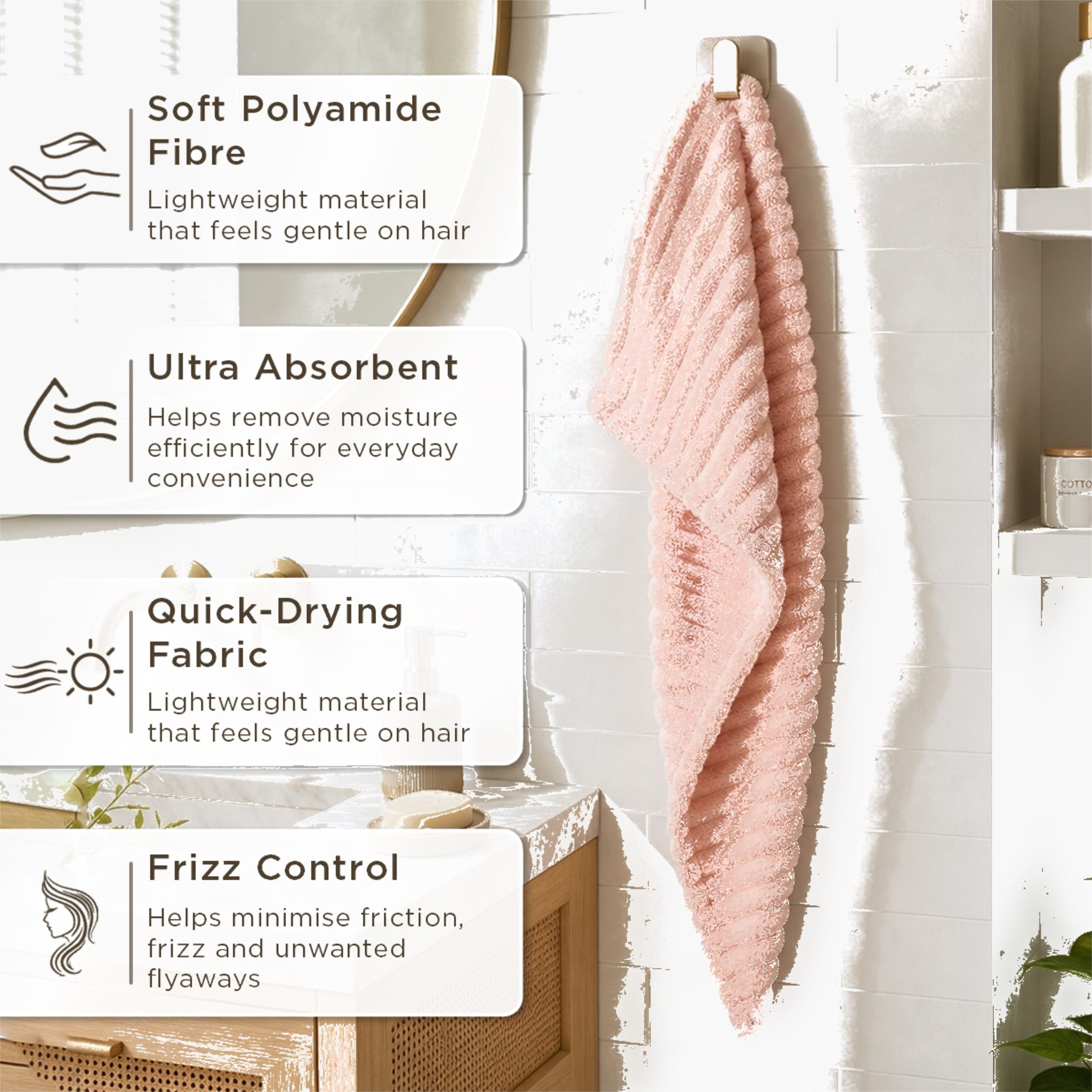 منشفة شعر مايكروفايبر ماص وناعم من أتلانتا - 23x62 سم-hbxbathroom-bathroomtextiles-image-6
