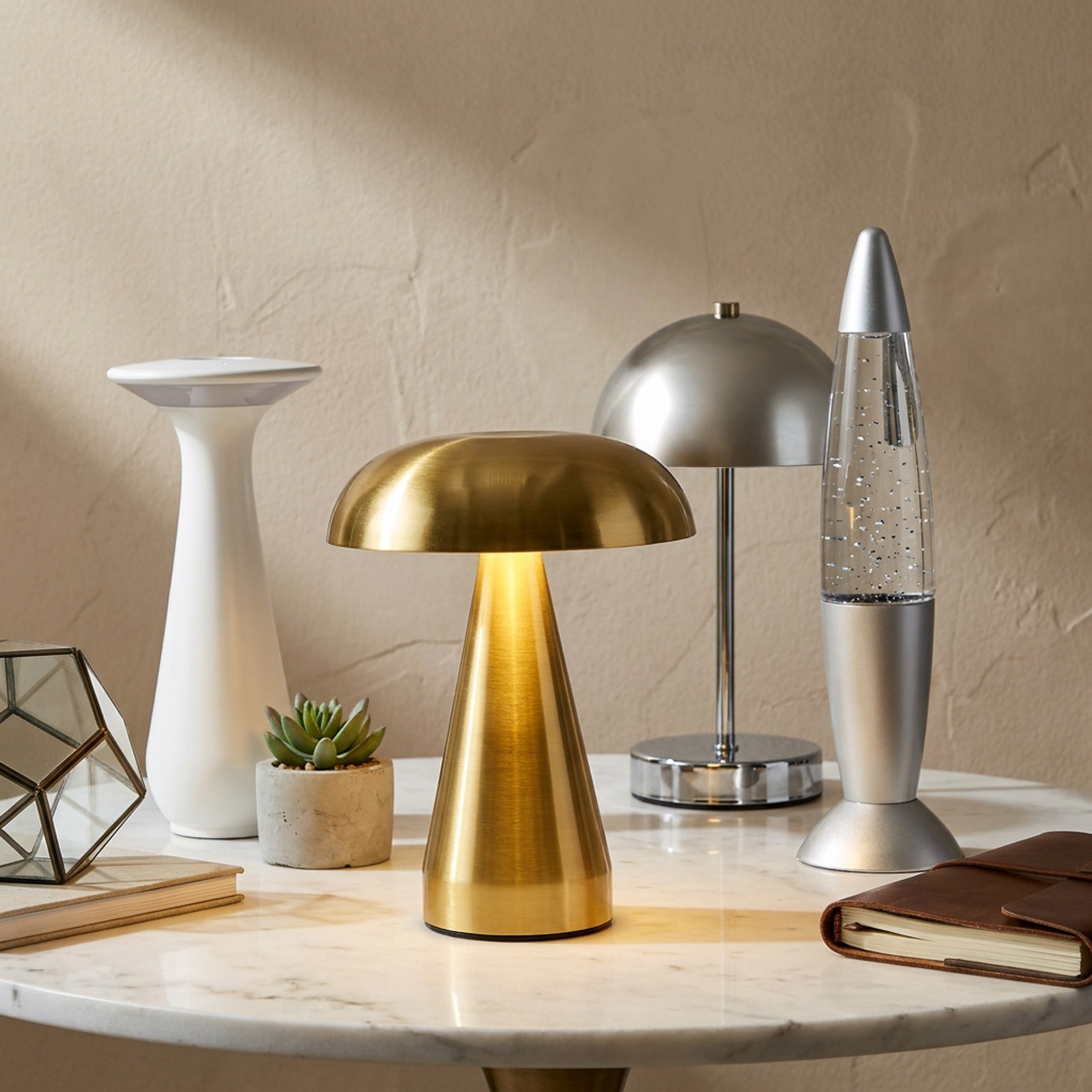 Arden 3-Light Colour Metal Electroplated Chrome Lamp with 1200mAh Battery and Charging Cable-16x25cm-hbxhomeware-hbxbedroom-image-5
