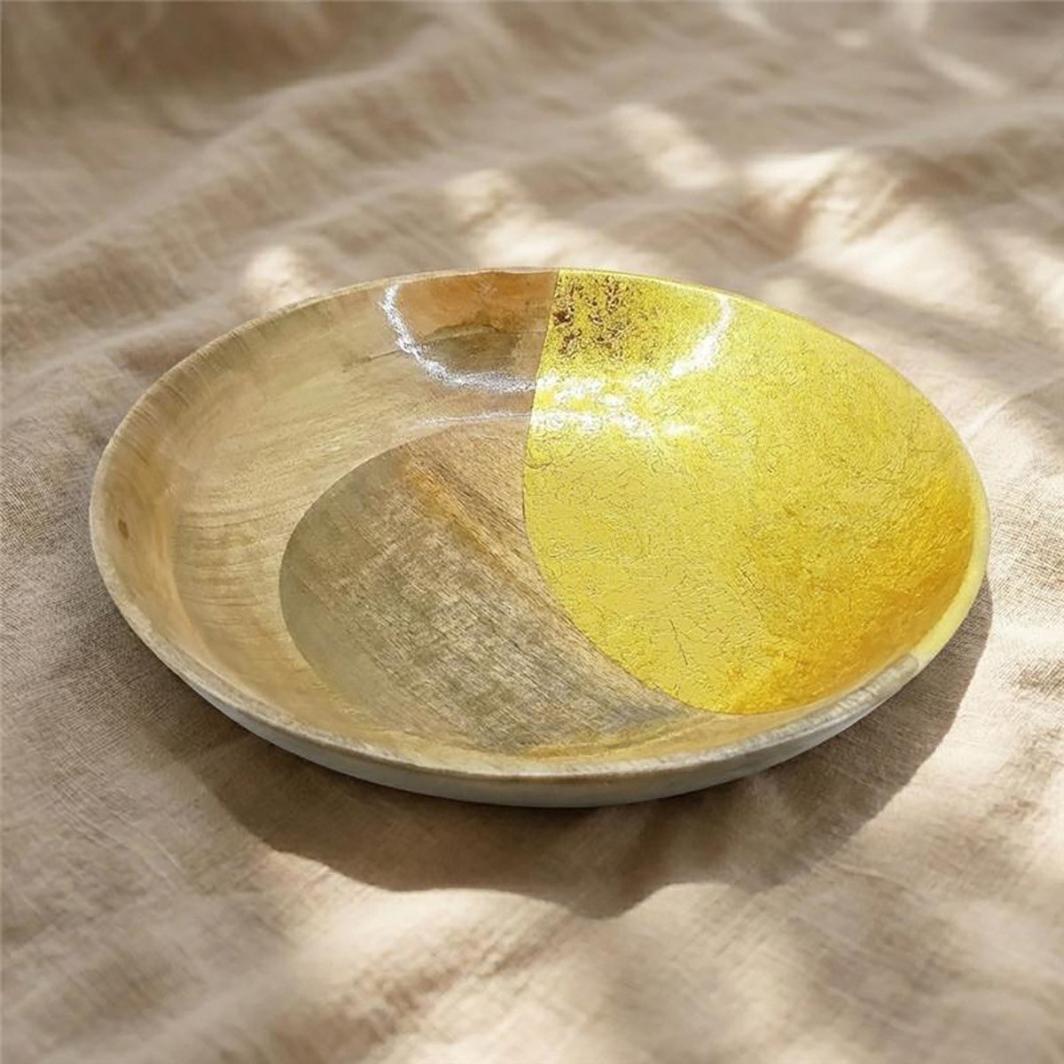 Layali Noor Serving Bowl - 25x25x3.5 cm-hbxdecorandfurnishings-tabletop-serveware-image-1