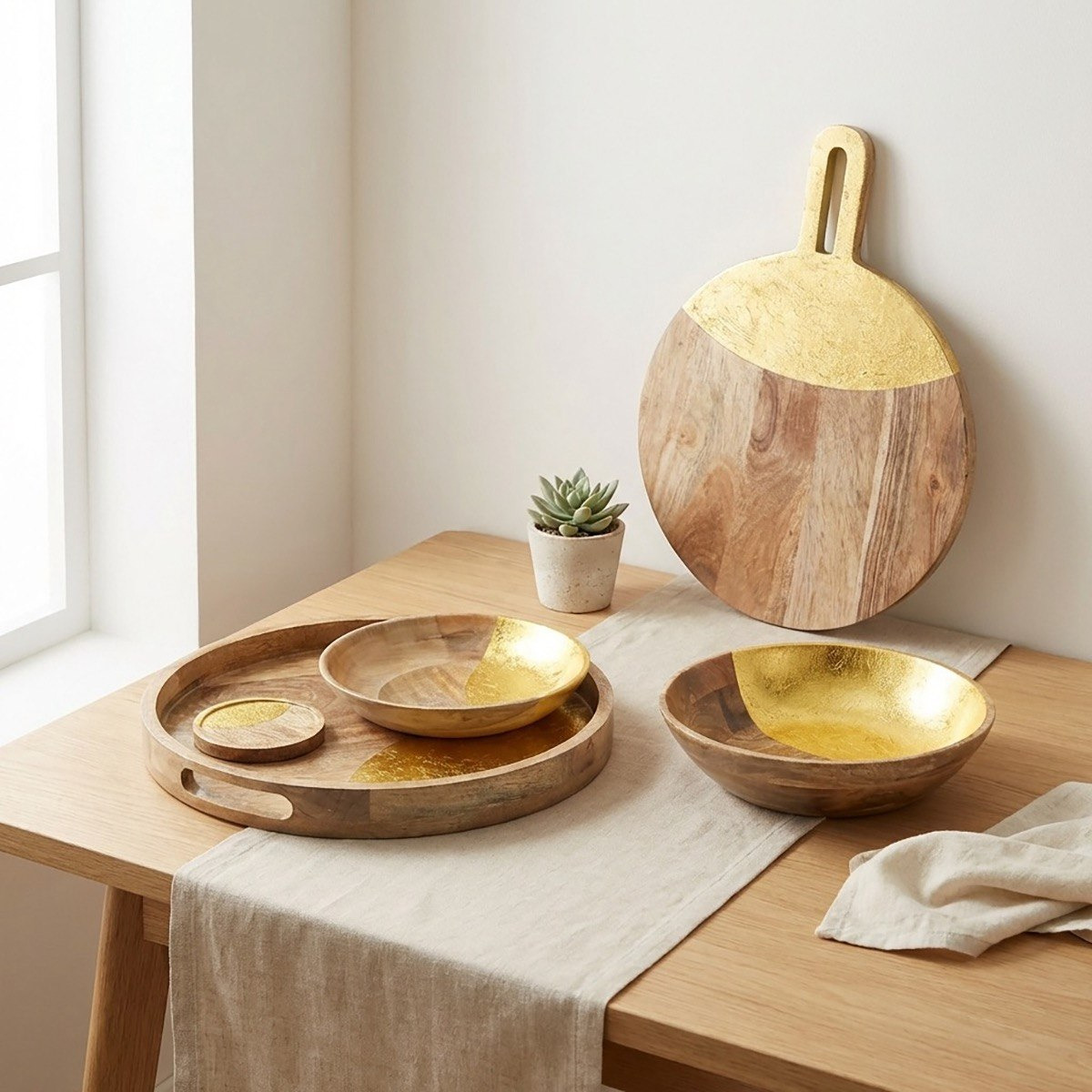 طبق تقديم كبير من ليالي نور - 40x30 سم-hbxdecorandfurnishings-tabletop-serveware-image-3