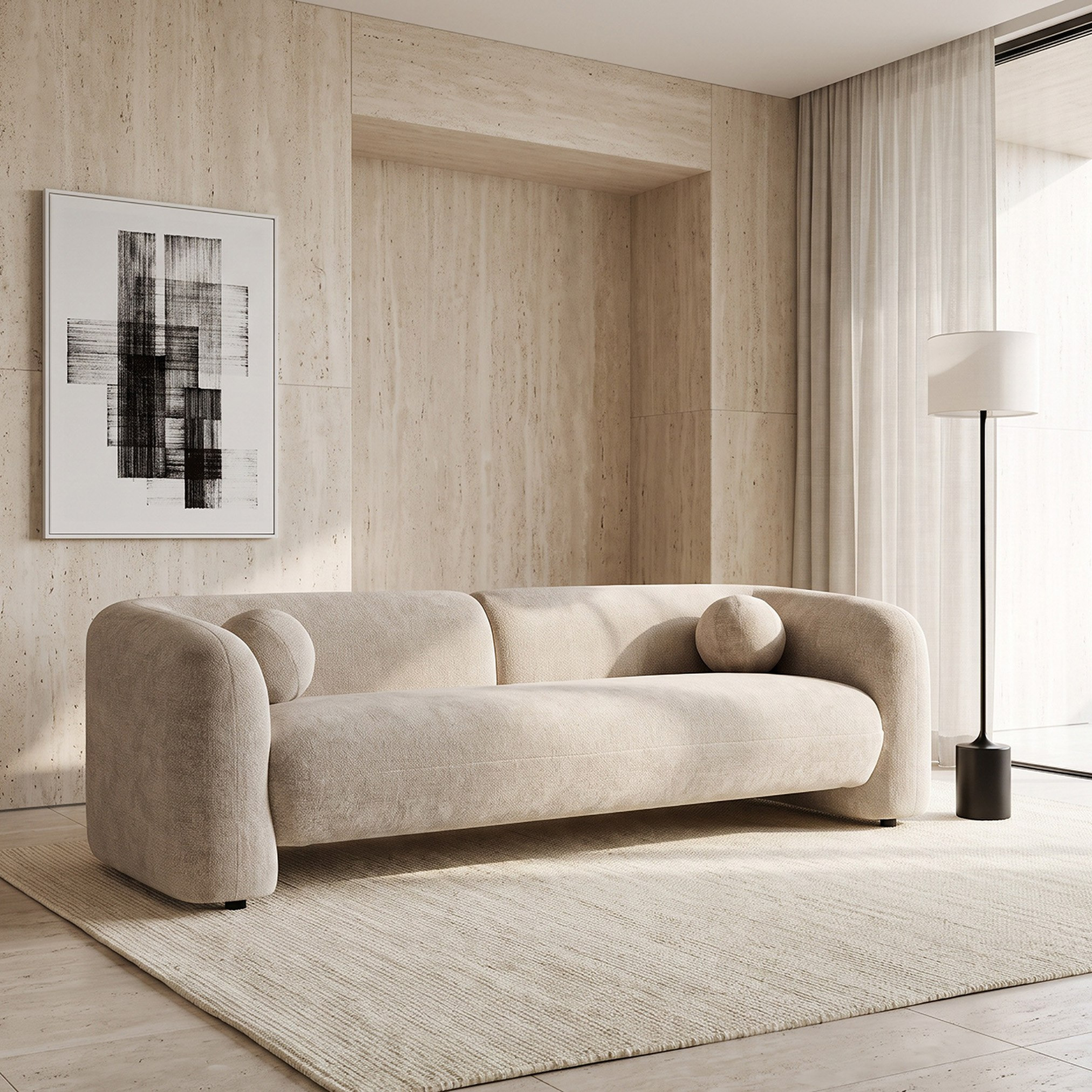 Barcelo NXT 3-Seater Fabric Sofa with 2 Round Cushions-hbxlivingroom-sofasandarmchairs-sofas-image-1