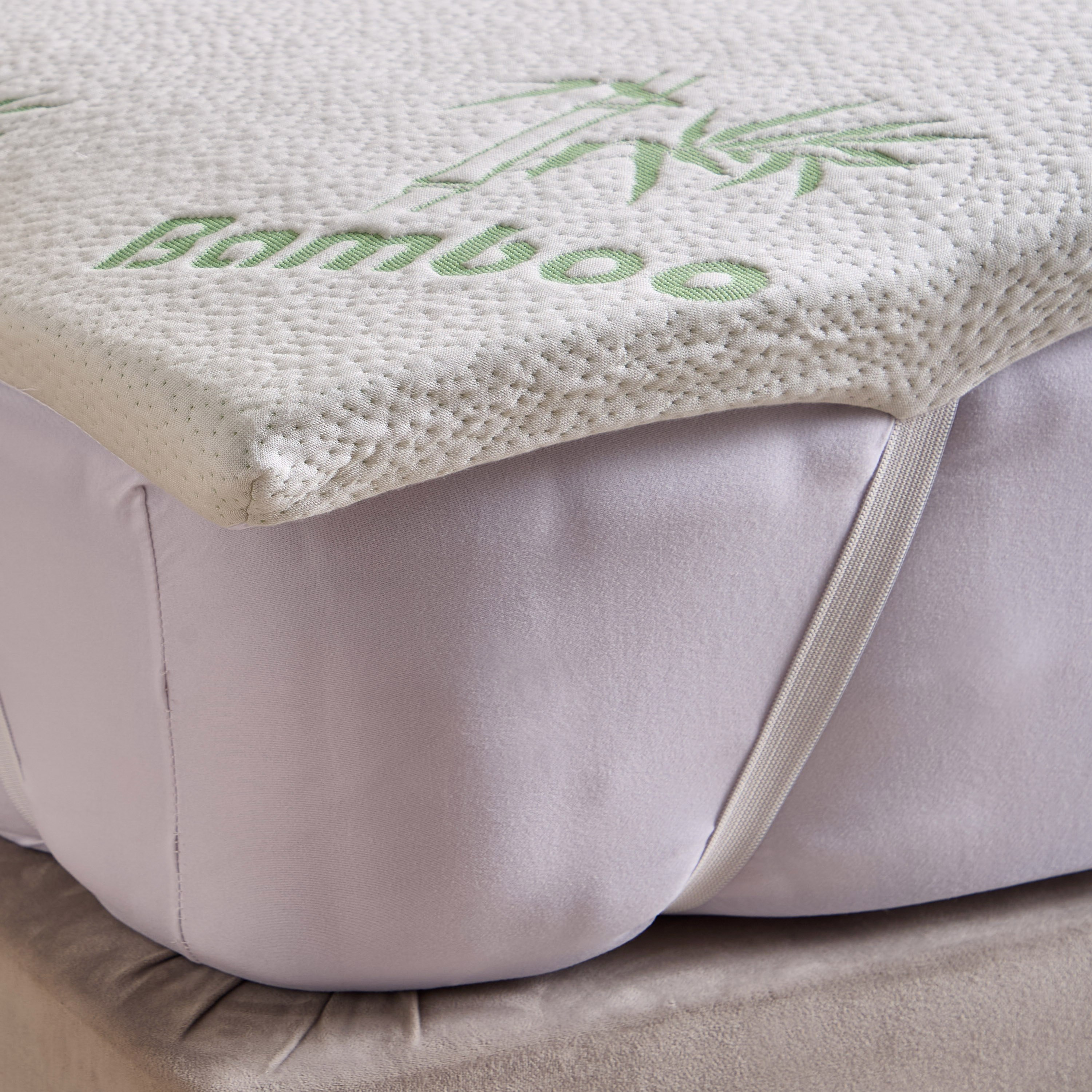 Bamboo Memory Foam Olympic Queen Mattress Topper - 160x200+4 cm-hbxhomeware-hbxbedroom-image-4