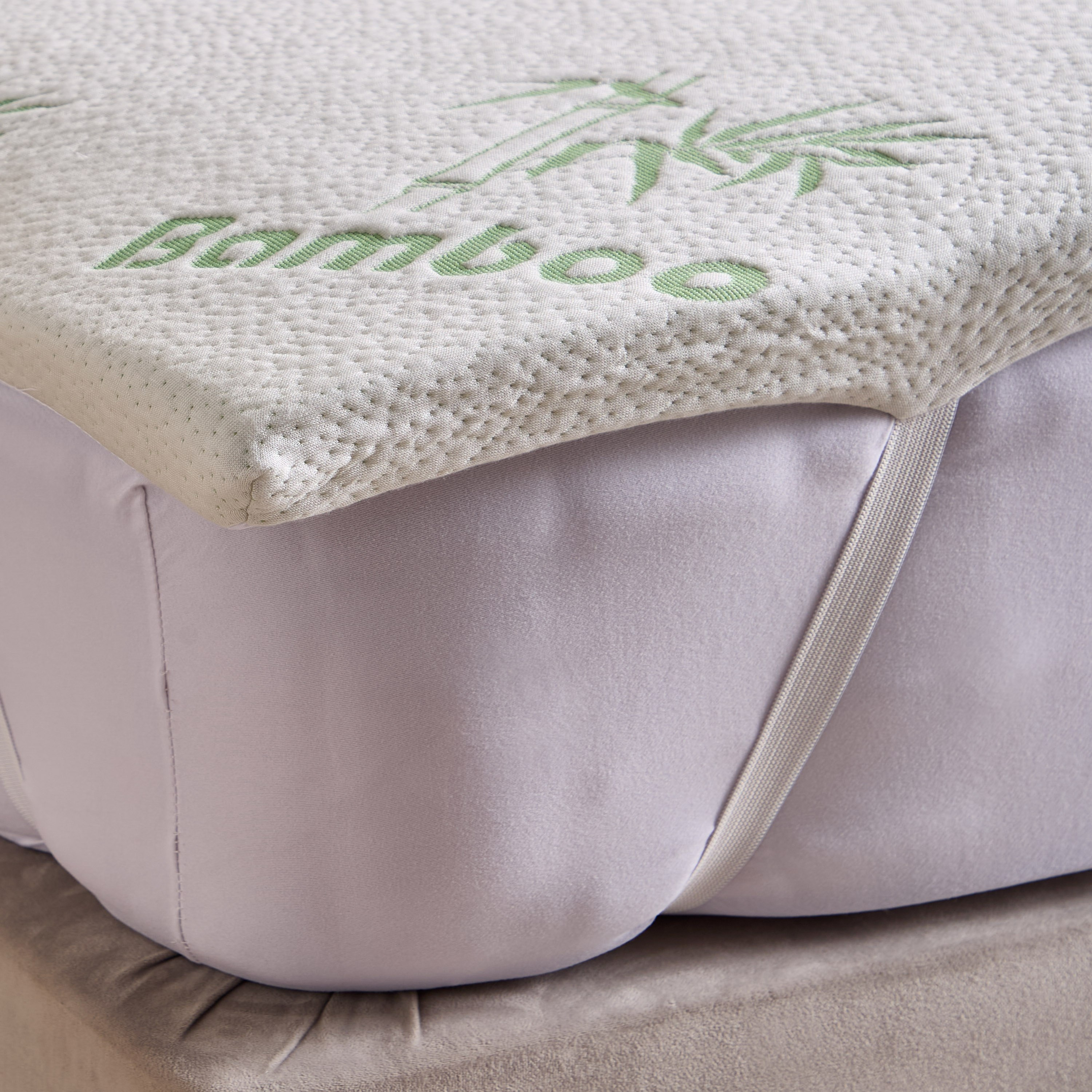 Bamboo Memory Foam King Mattress Topper - 180x200+4 cm-hbxhomeware-hbxbedroom-image-4