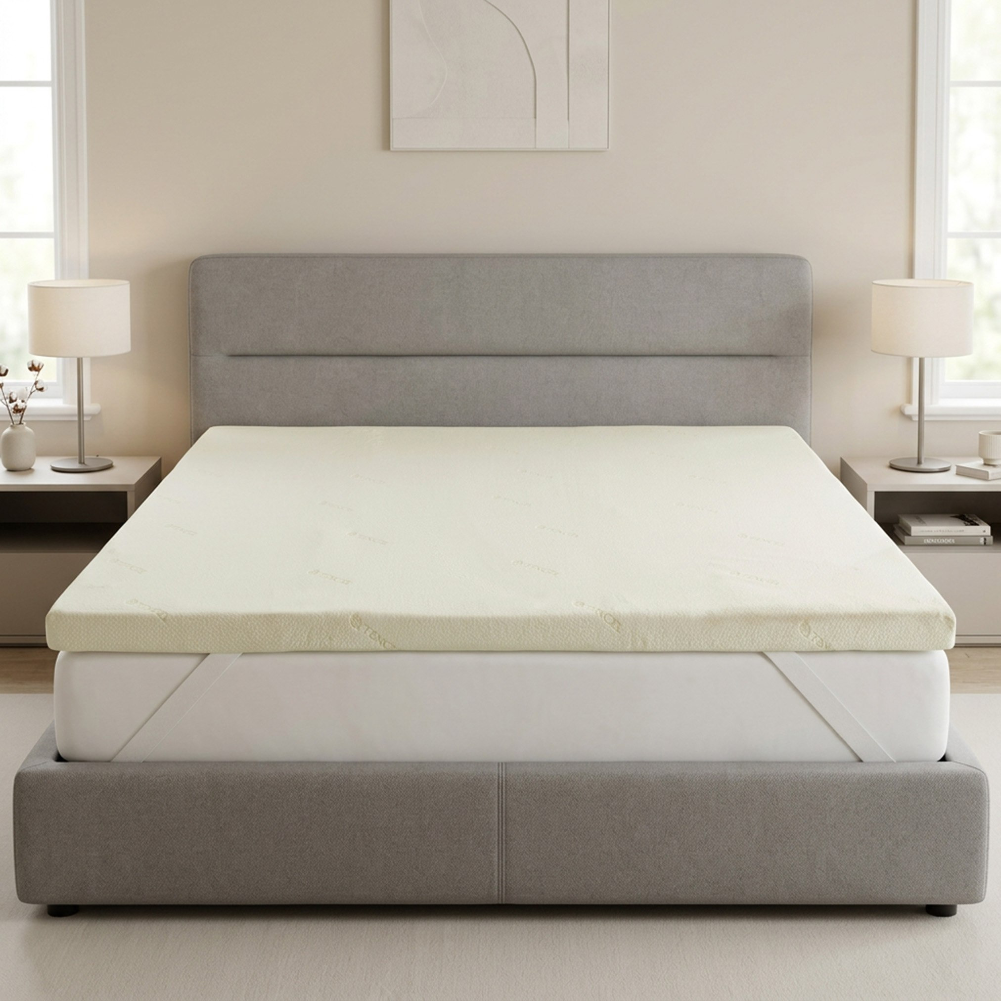Tencelbliss Memory Foam Olympic Queen Mattress Topper - 160x200+8 cm-hbxhomeware-hbxbedroom-image-2